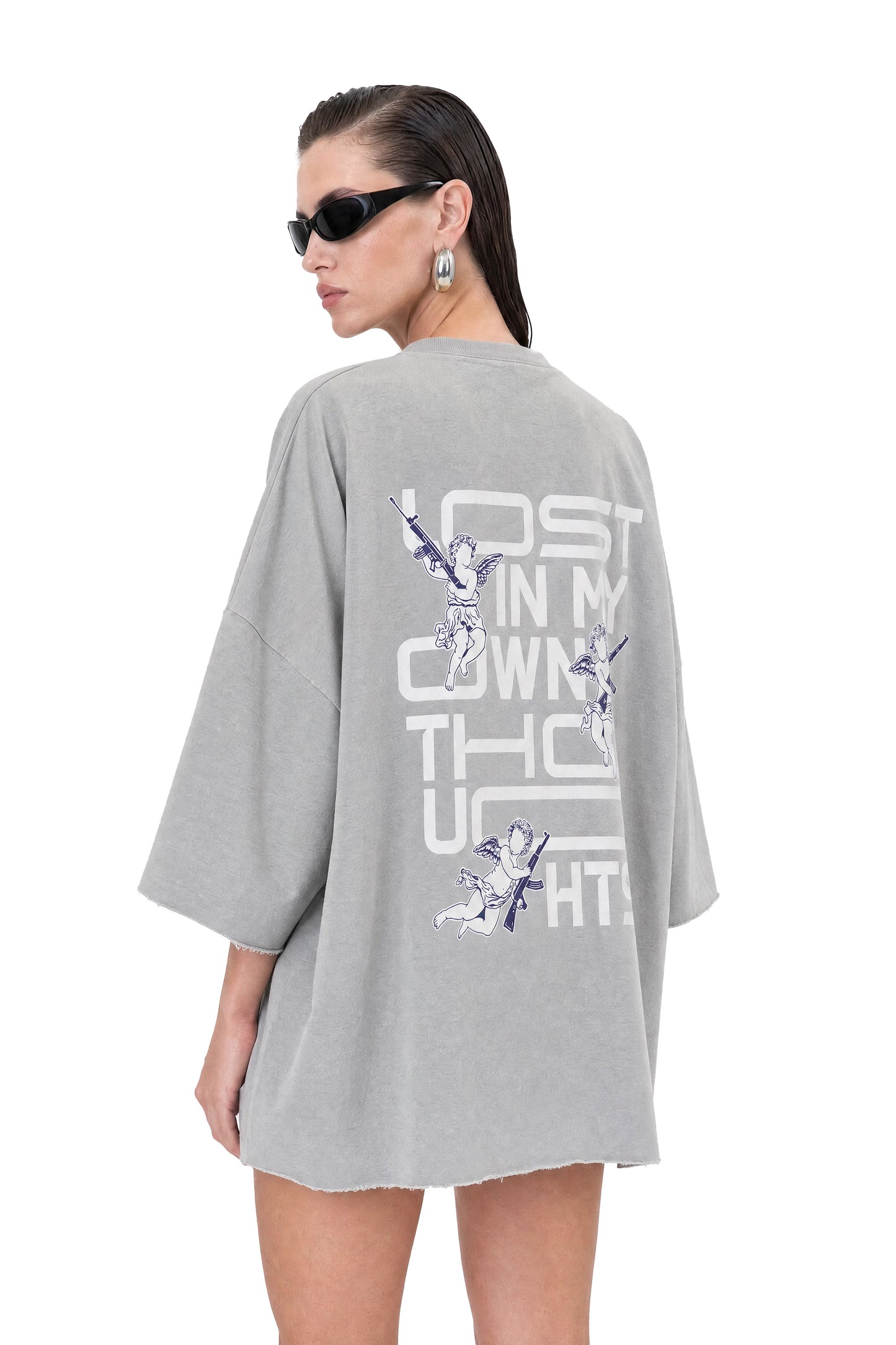 Lost Grey Oversized T-Shirt