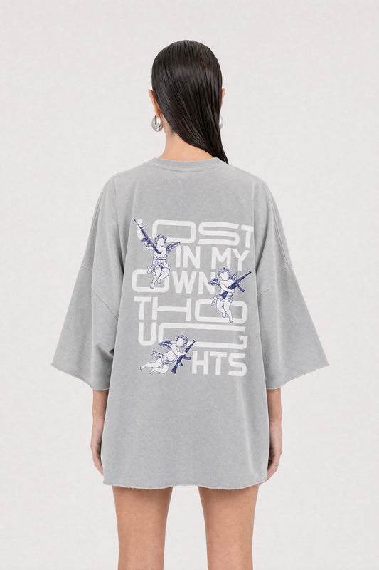 Lost Grey Oversized T-Shirt
