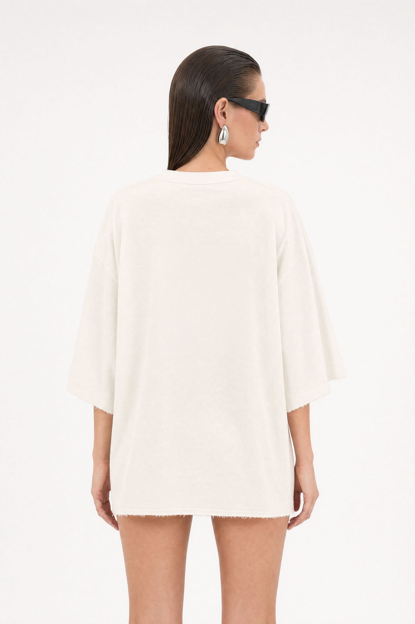 Flower Boy Oversized Off-White Tee