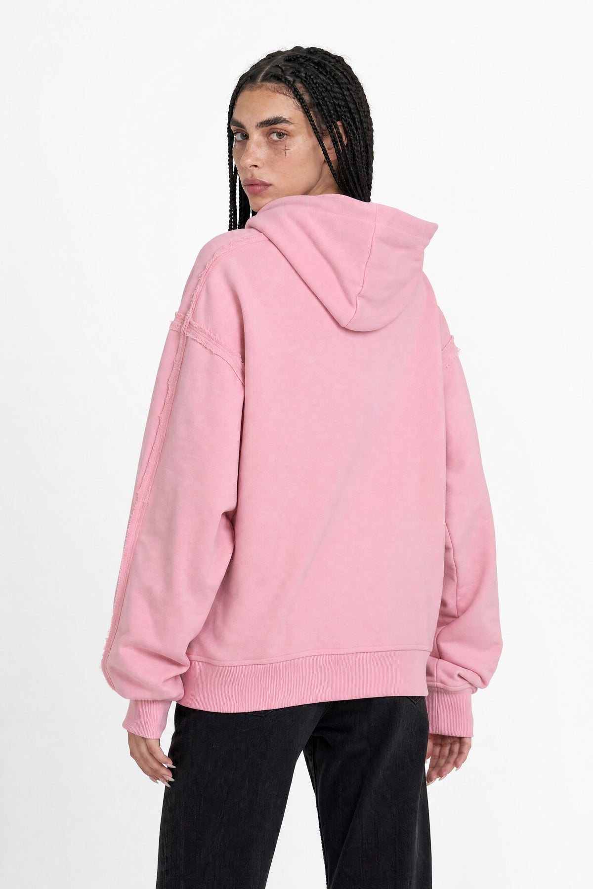 Bra Overlay Pink Hoodie V2
