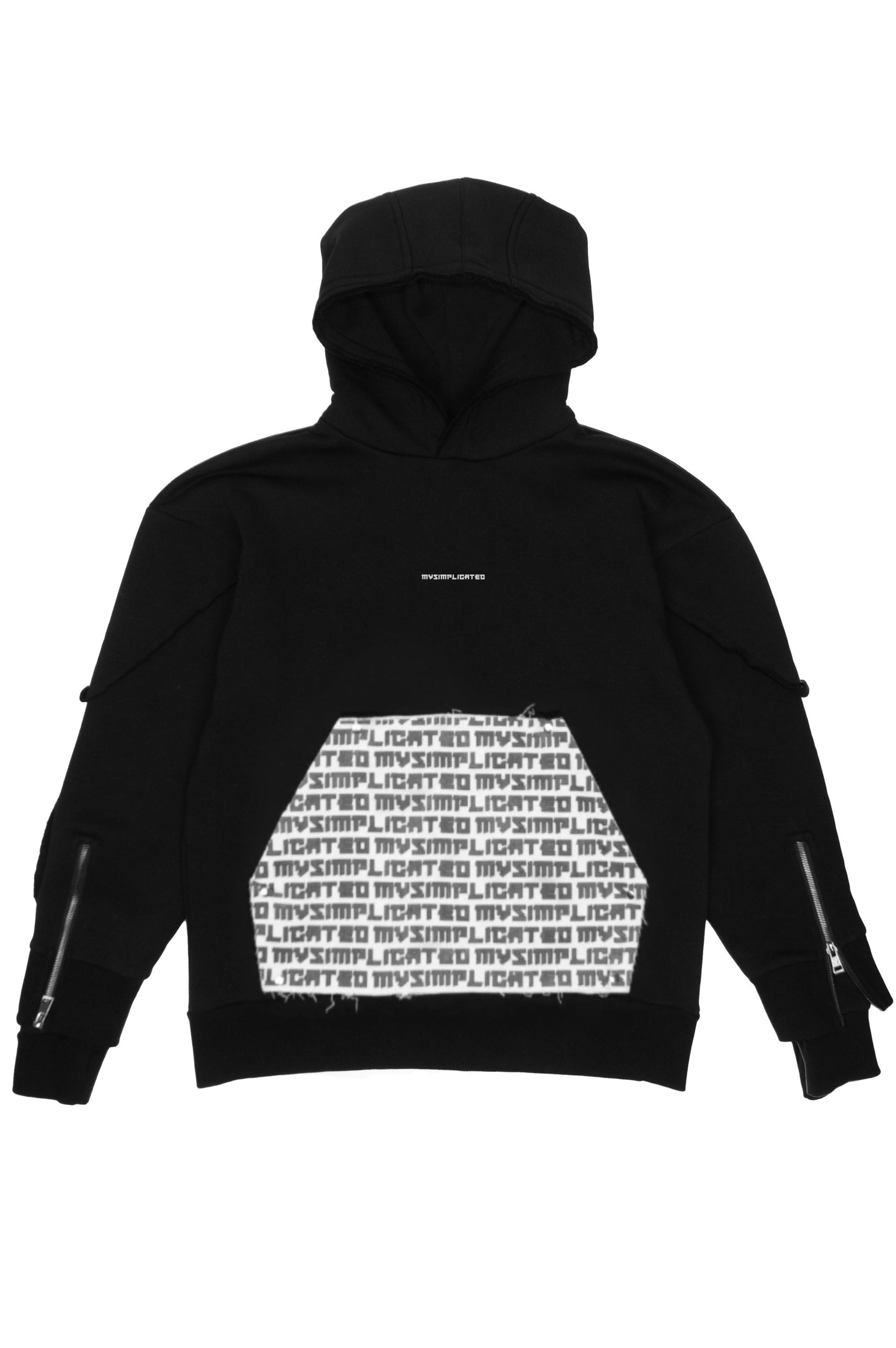 Interchangable Patches Black Hoodie