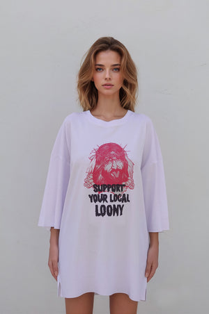 Support Your Local Loony T-shirt White