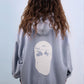 Oversized Vintage Shadow Gaze Hoodie