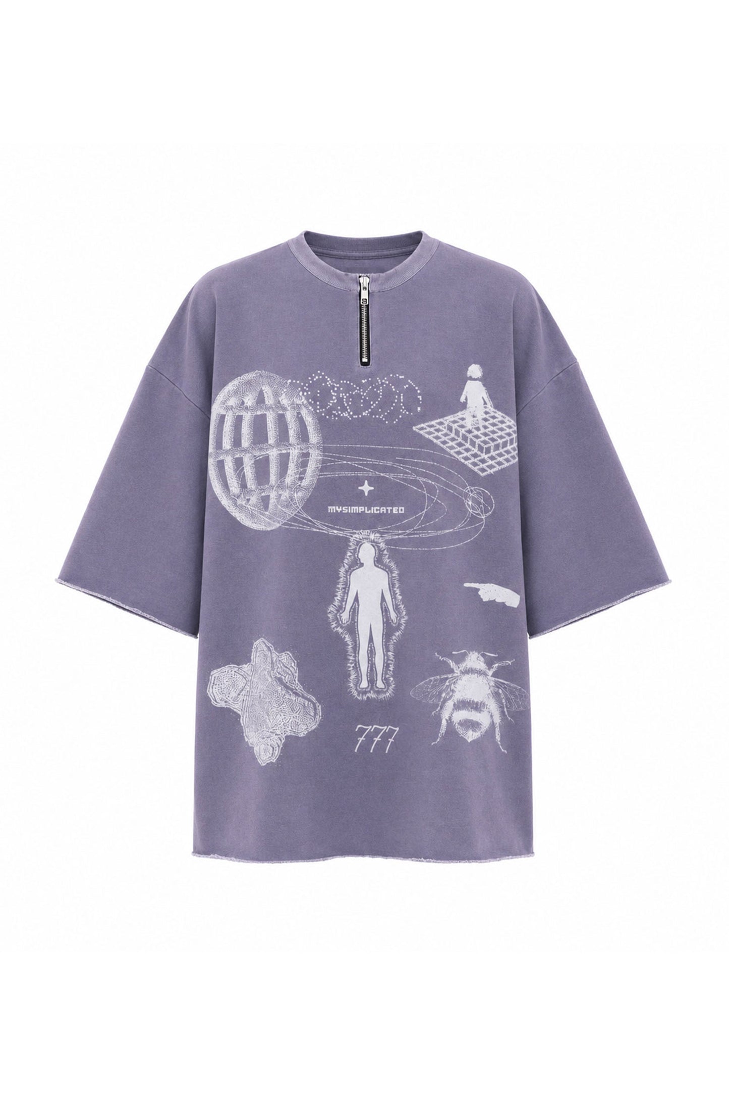 777 Mauve Oversized T-Shirt