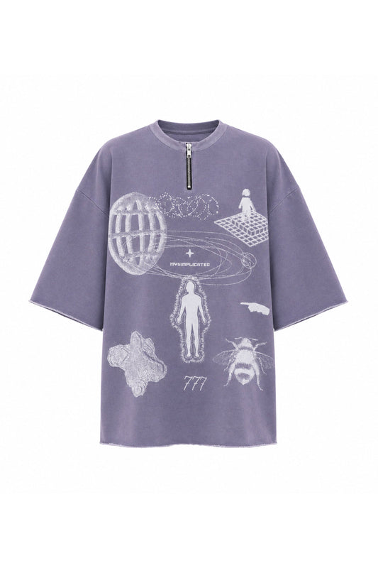 777 Mauve Oversized T-Shirt