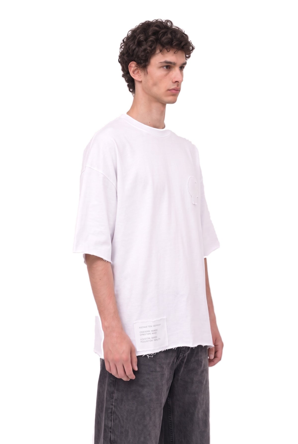 MSPCT Patch White Tee men – side