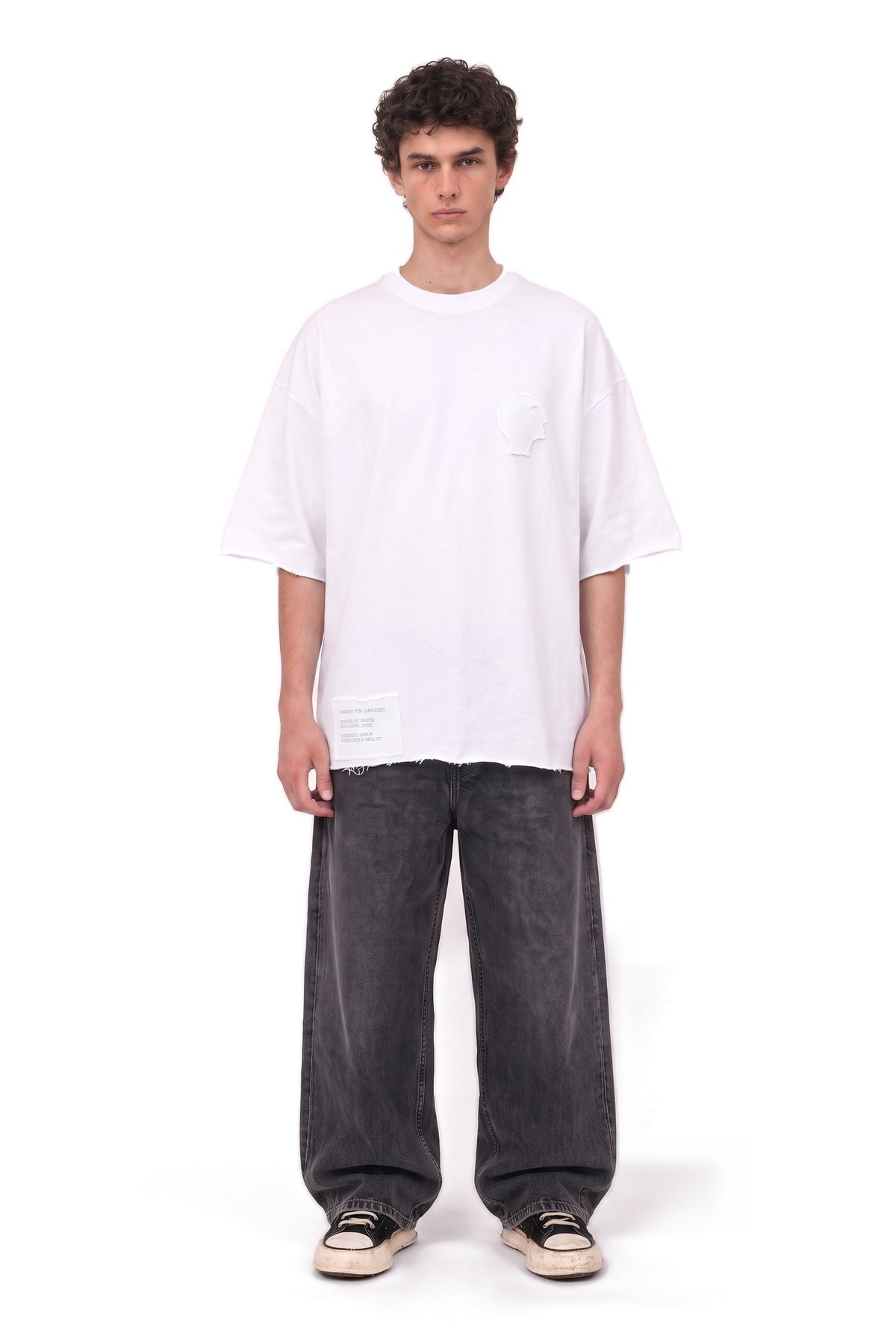 MSPCT Patch White Tee men – full body