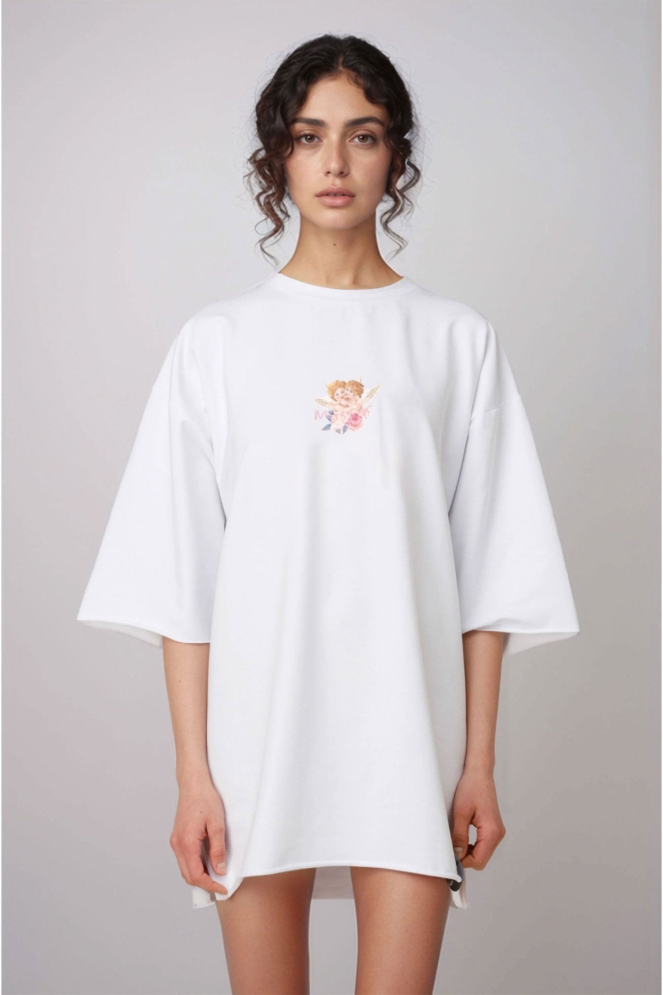 MY Angels Oversized White T-shirt - MYS