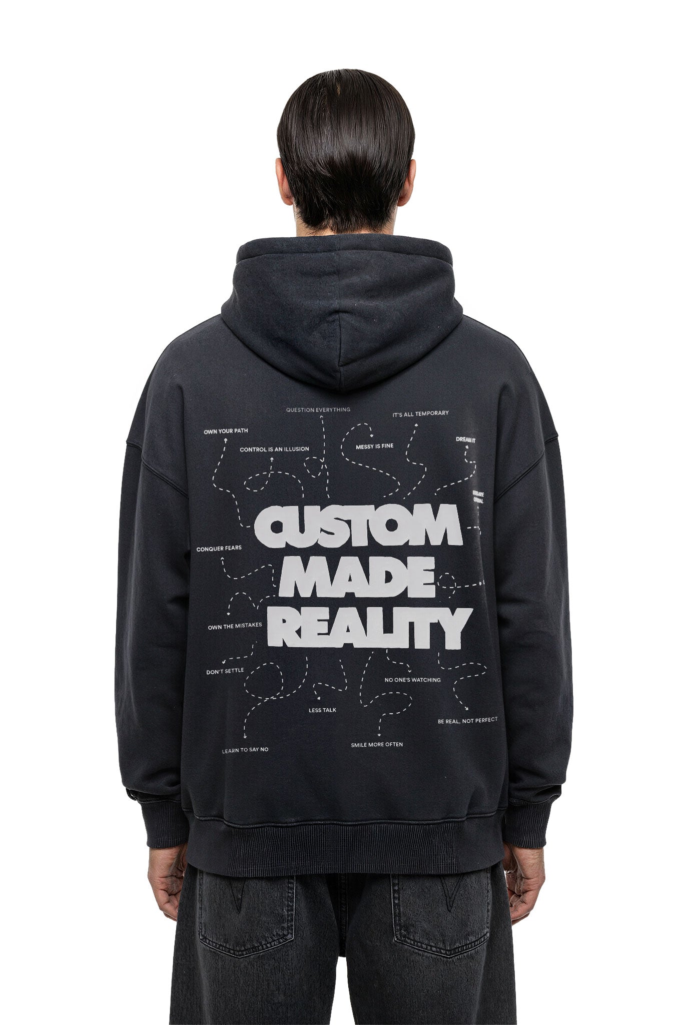 Vintage Puff Print Oversized Hoodie - MYS
