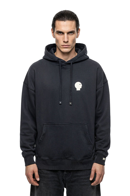 Vintage Puff Print Oversized Hoodie - MYS