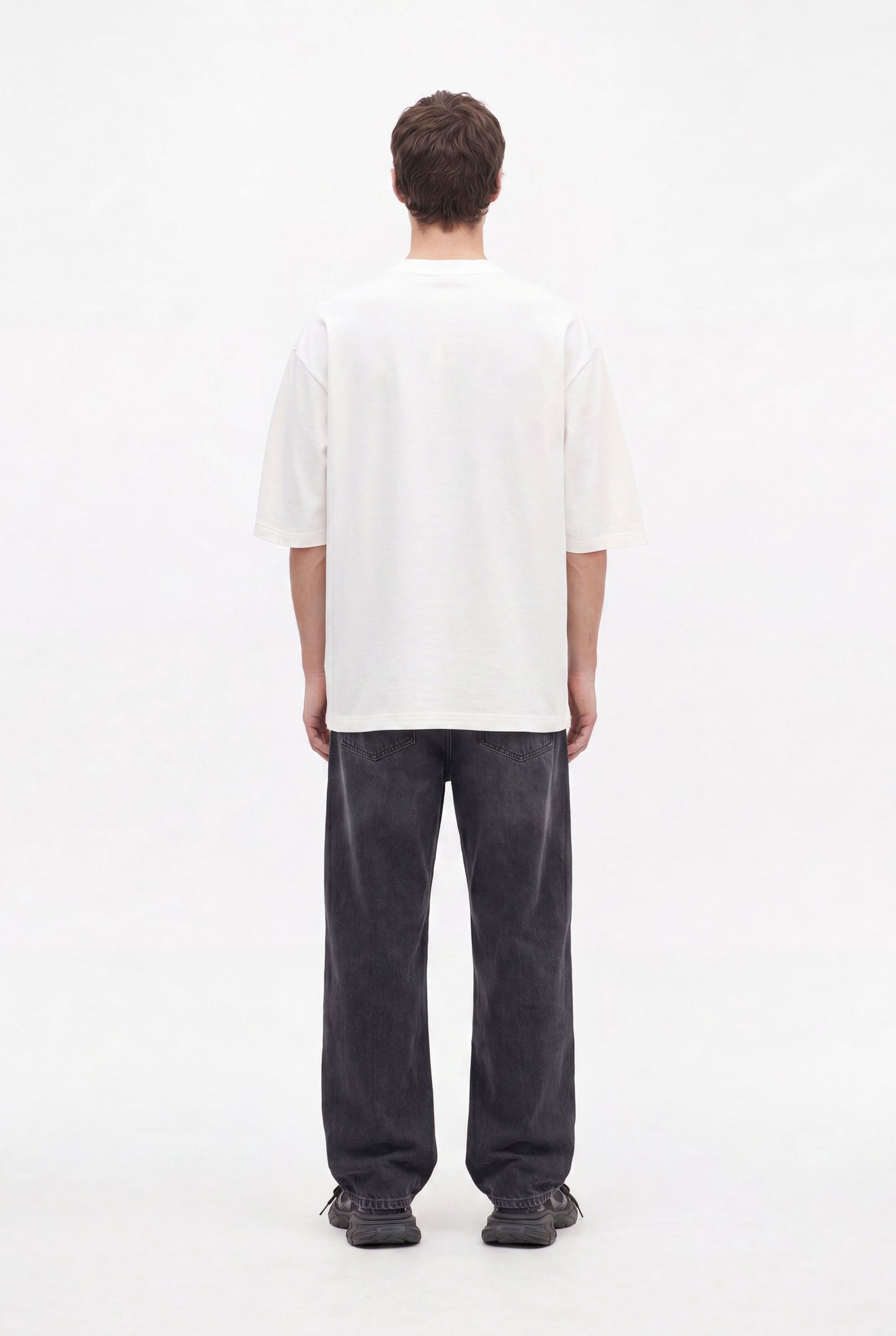 Workwear Ecru Oversized Pocket T-Shirt