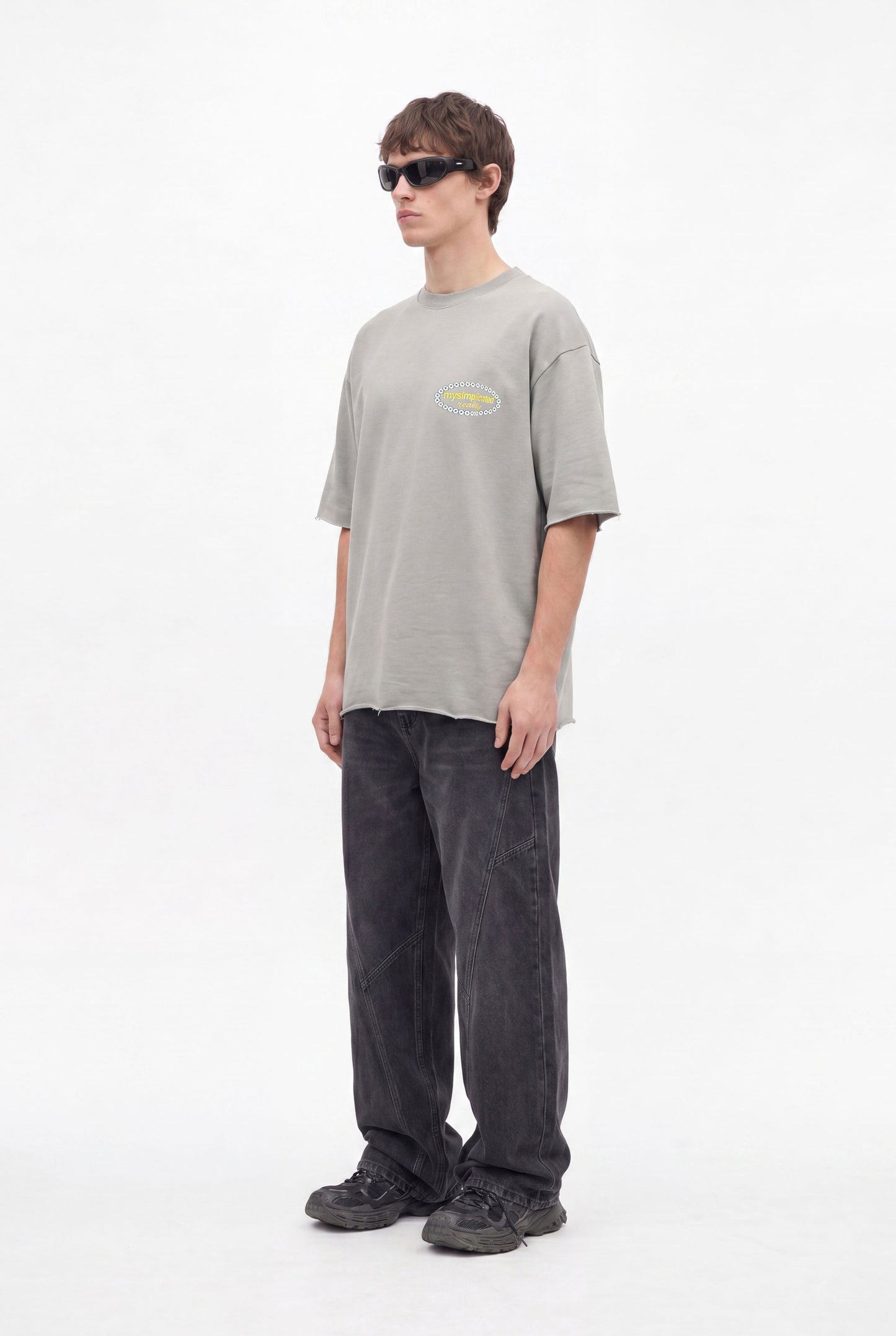 Reality Grey Oversized T-Shirt