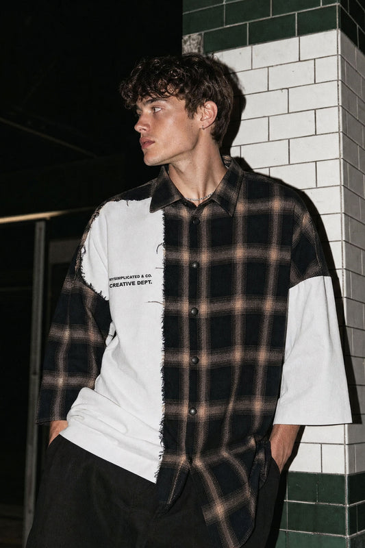 MYSIMPLICATED® Brown Atelier Division Overshirt