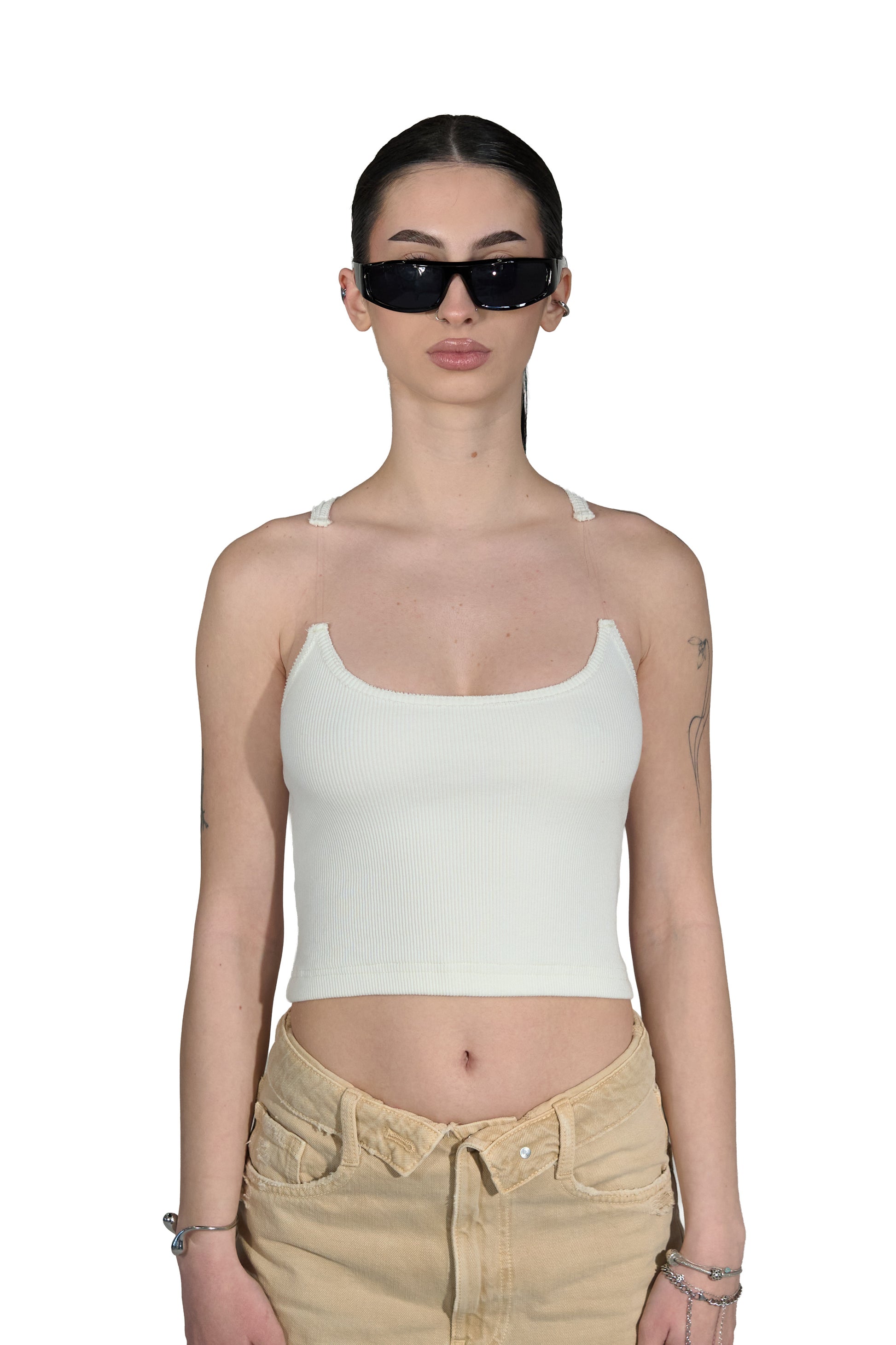 Broken Strap Ivory Top - MYS