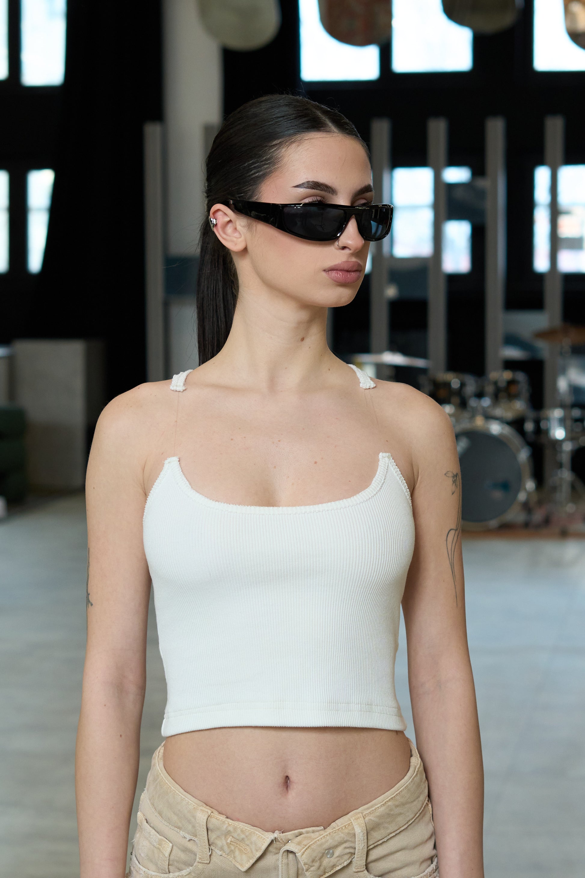 Broken Strap Ivory Top - MYS