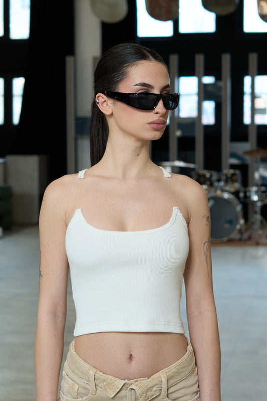 Broken Strap Ivory Top - MYS