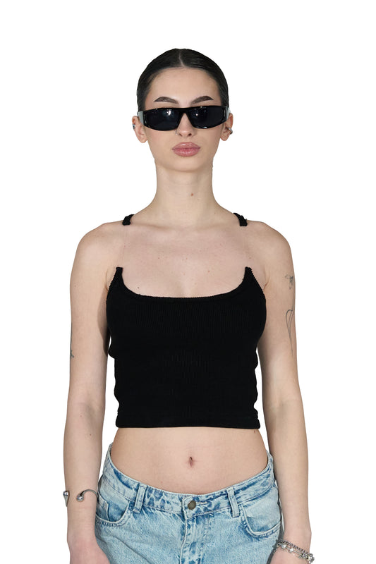 Broken Strap Black Top - MYS