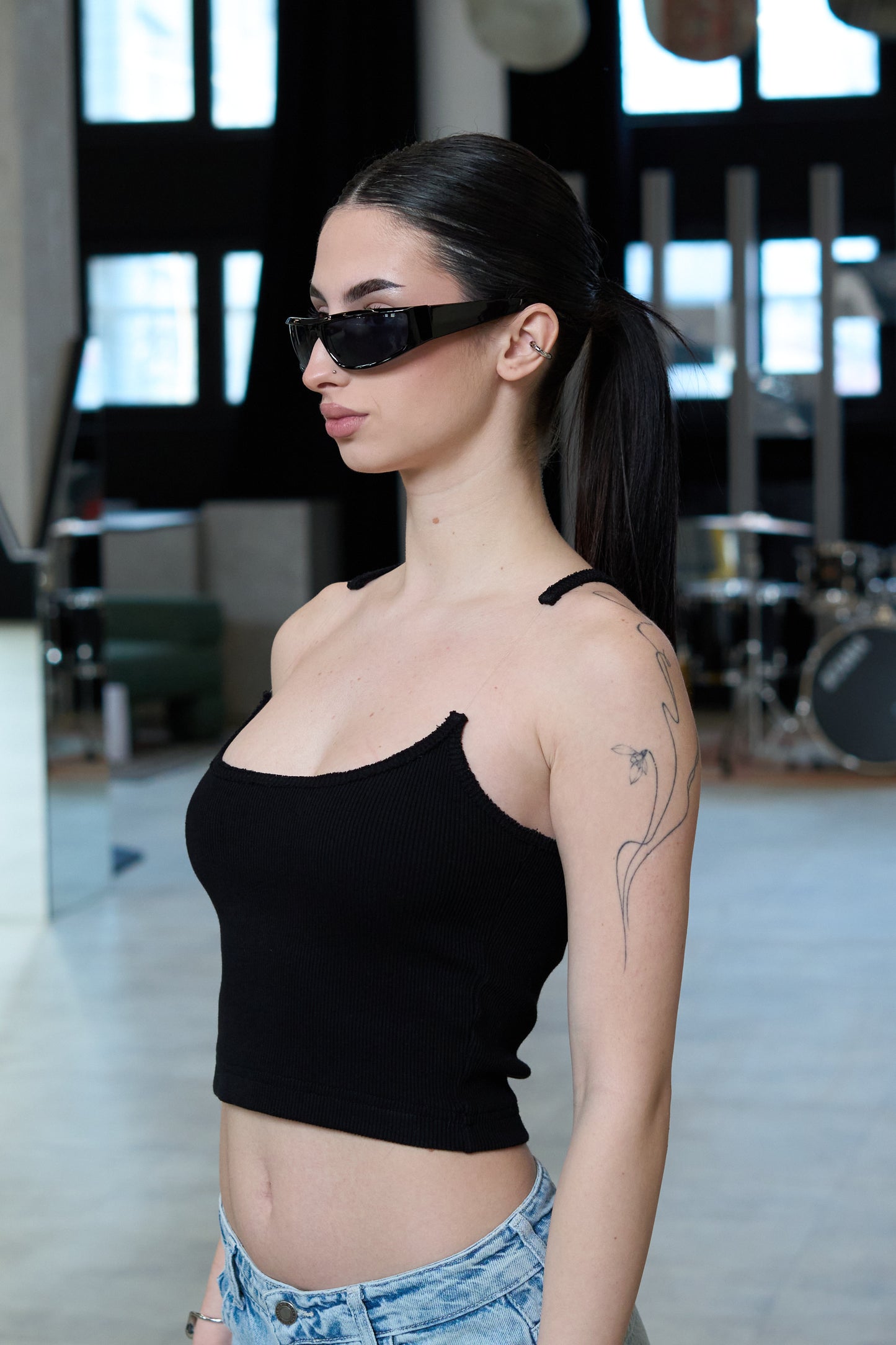 Broken Strap Black Top - MYS