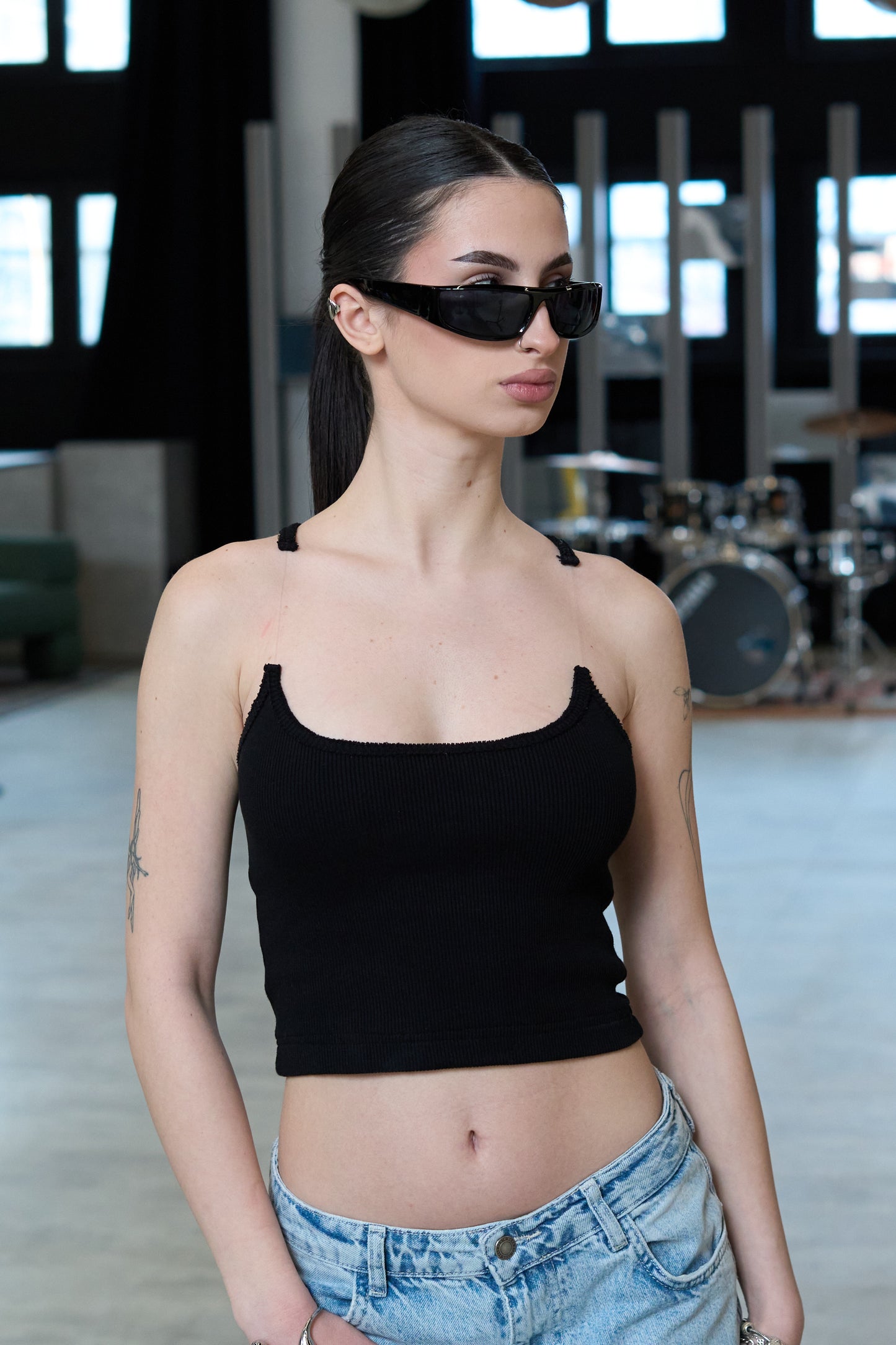 Broken Strap Black Top - MYS