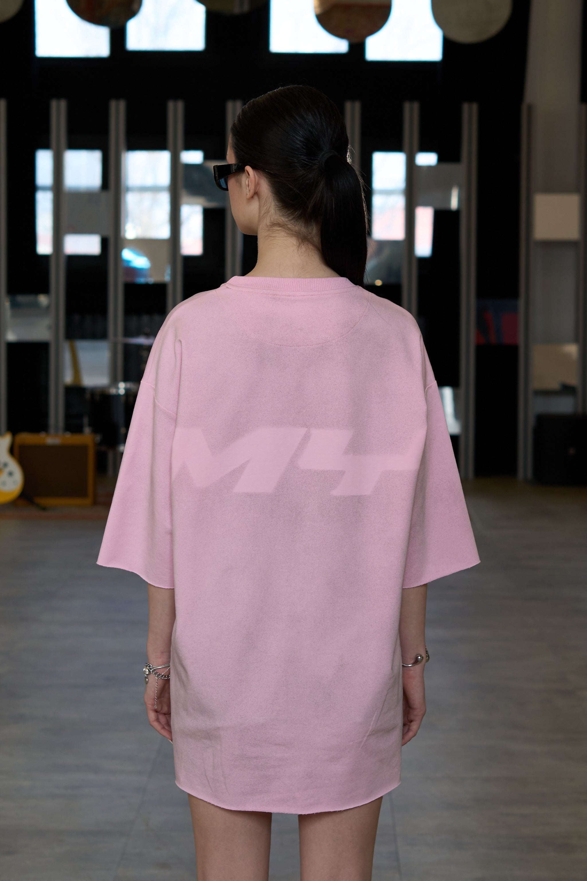 トップス rose Rose Dust Oversized T-Shirt