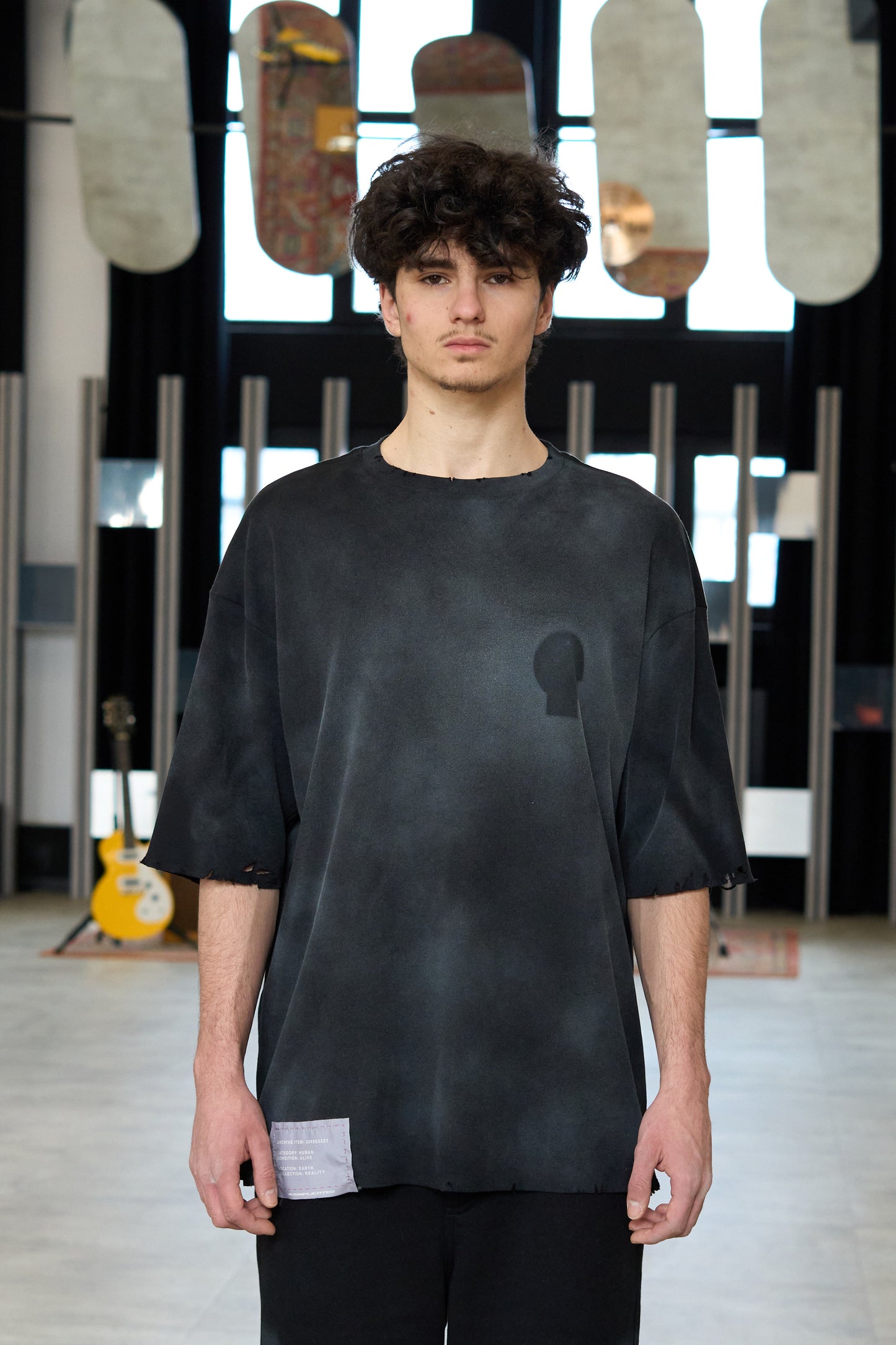 Dust Black Oversized T-Shirt - MYS