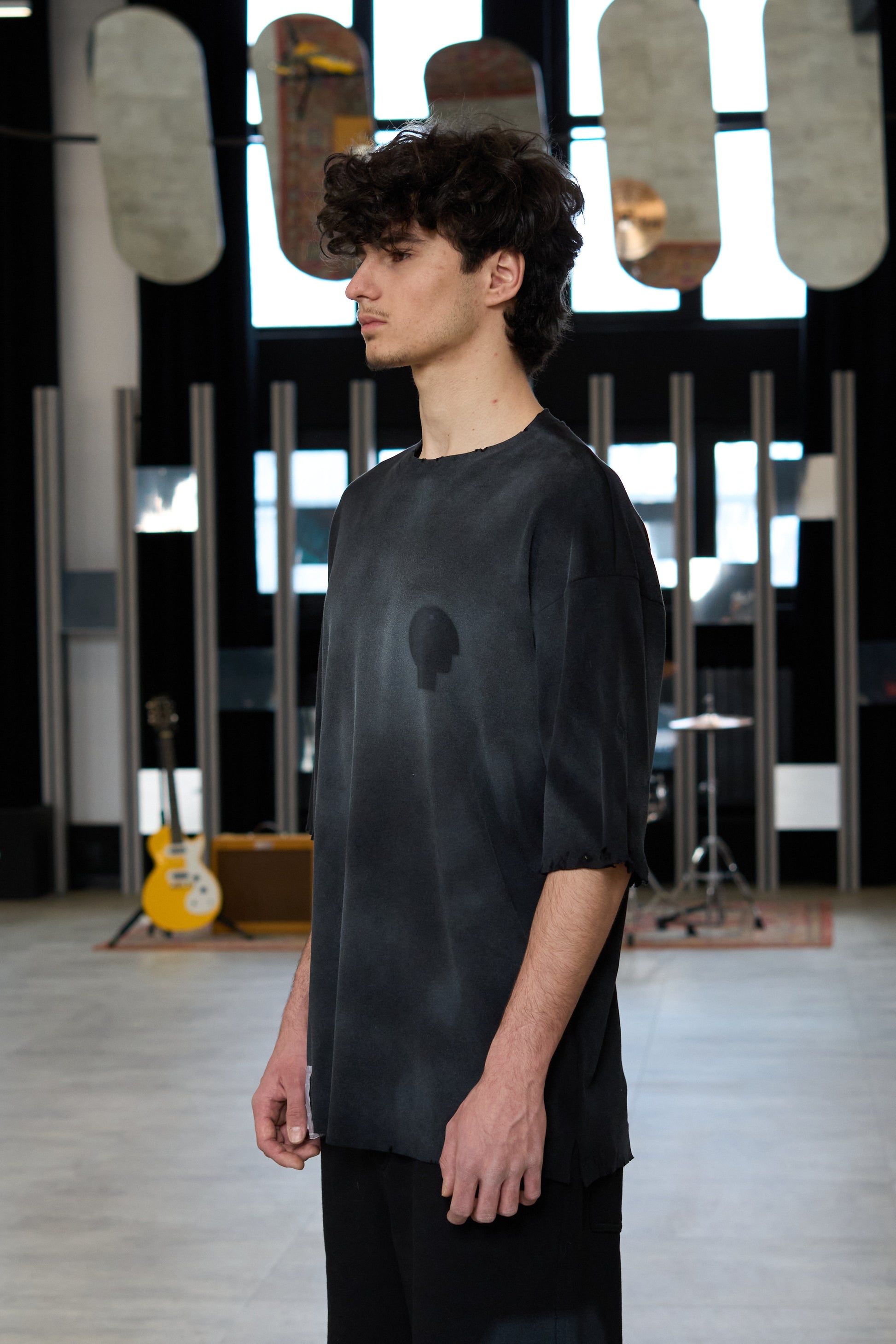 Dust Black Oversized T-Shirt - MYS
