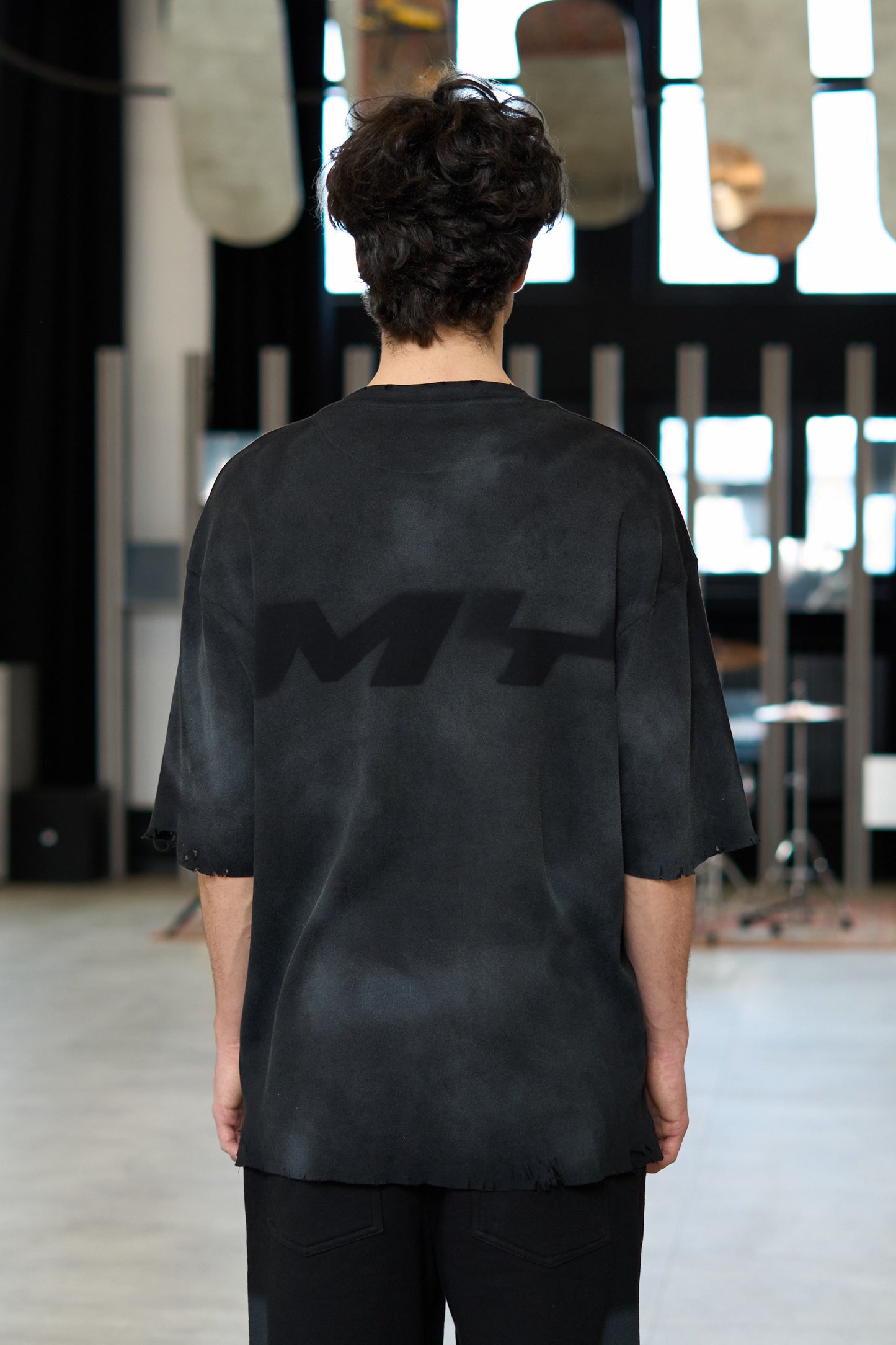 Dust Black Oversized T-Shirt - MYS