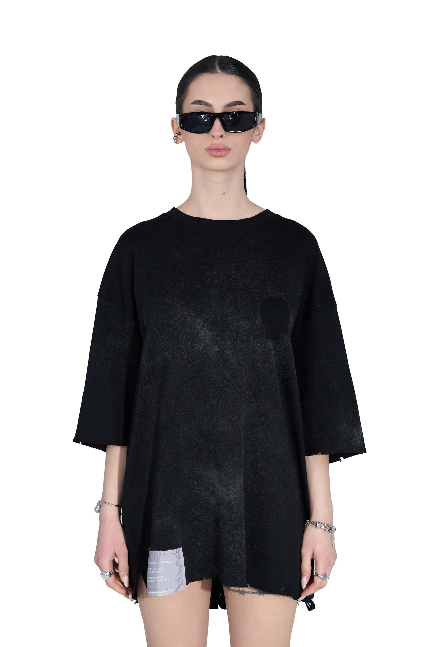 Dust Black Oversized T-Shirt - MYS