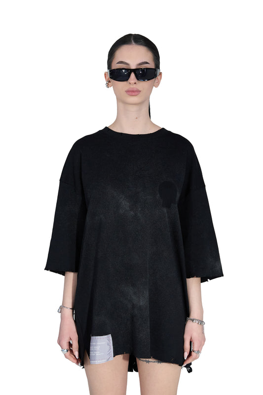 Dust Black Oversized T-Shirt - MYS
