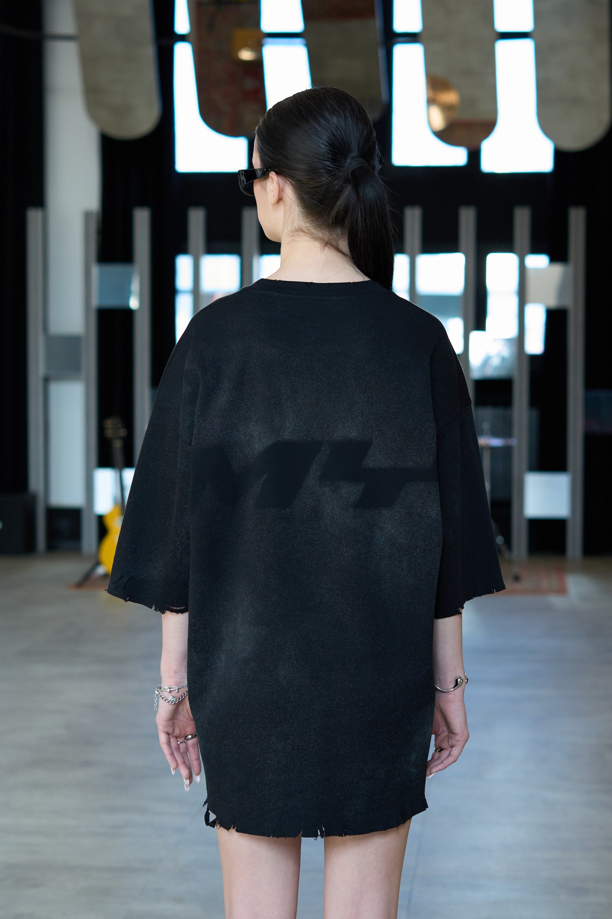 Dust Black Oversized T-Shirt - MYS