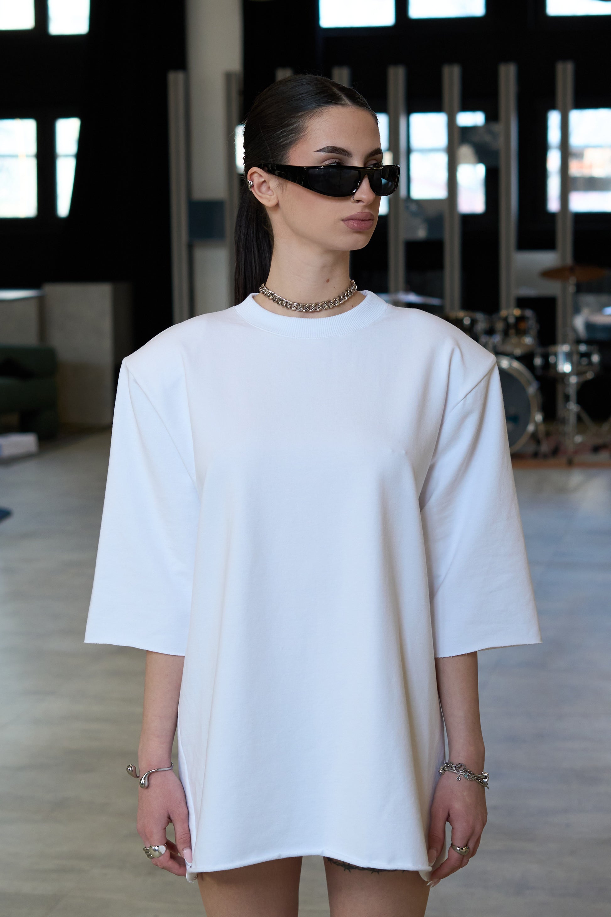 Oversized Shoulders T-Shirt - MYS