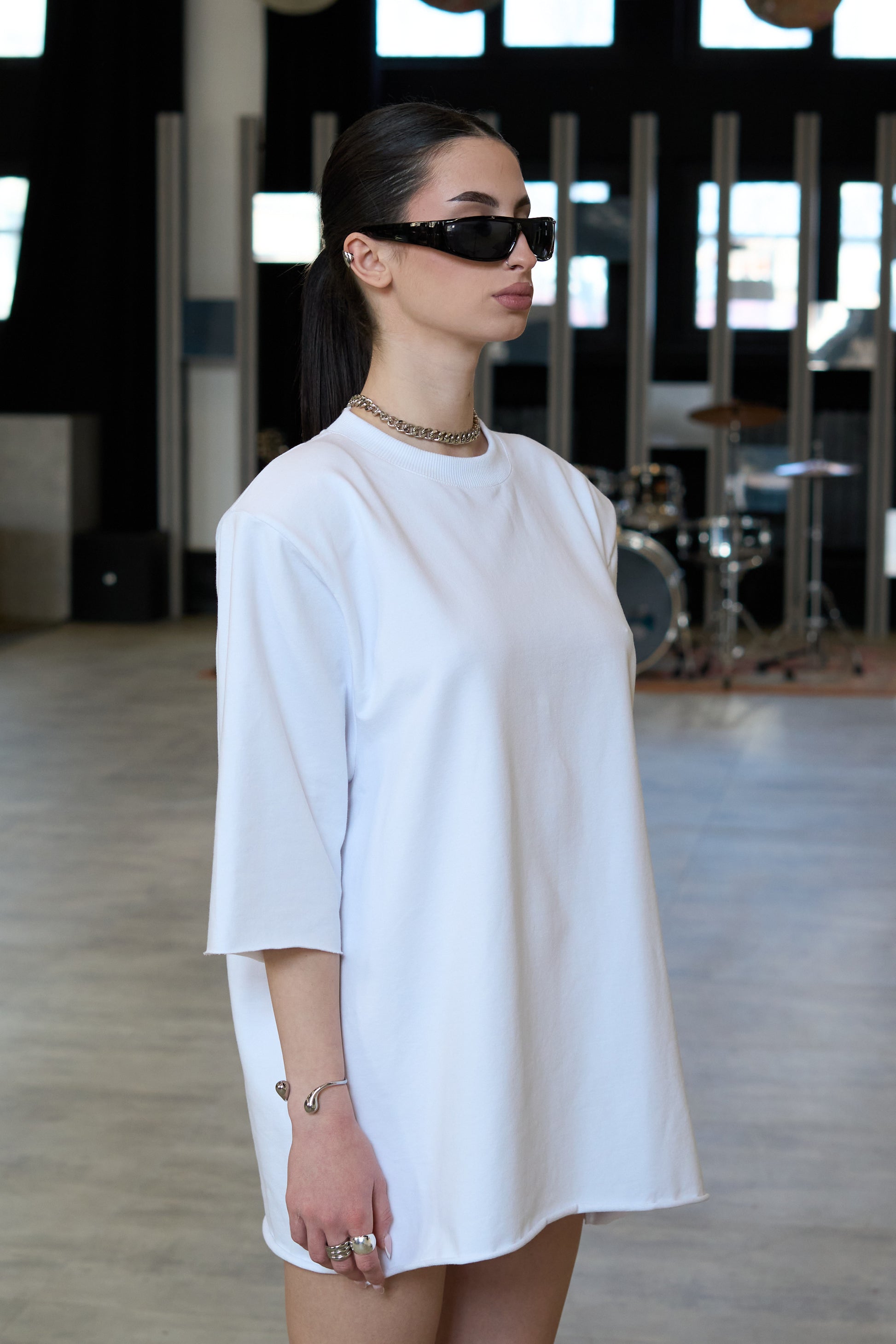 Oversized Shoulders T-Shirt - MYS