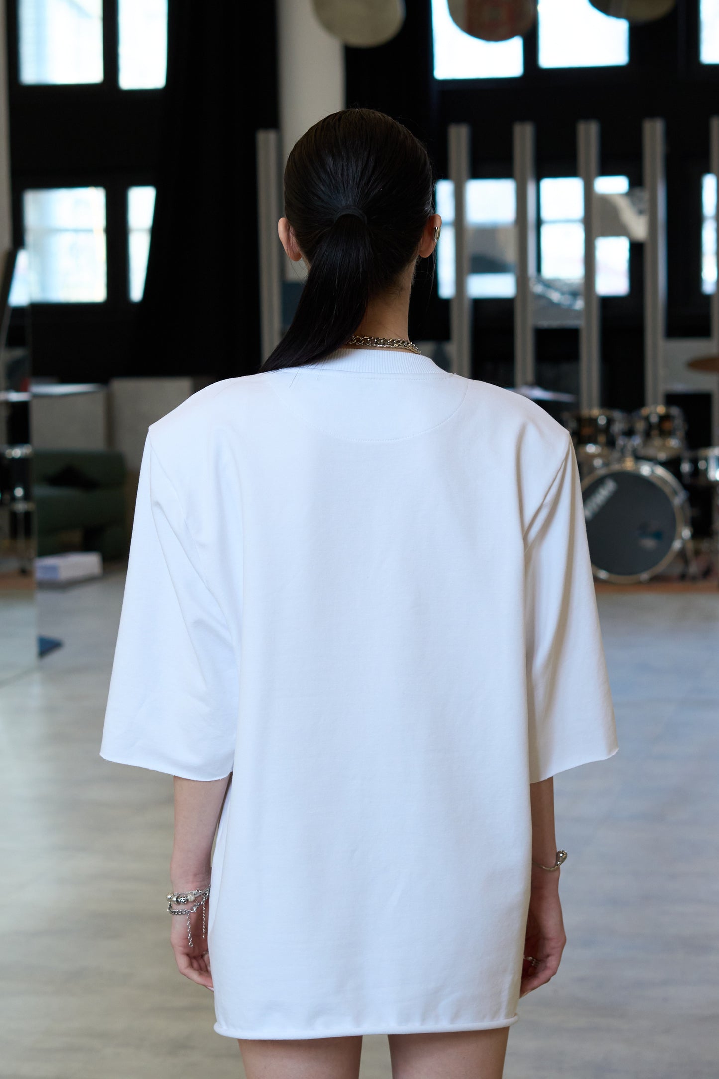 Oversized Shoulders T-Shirt - MYS