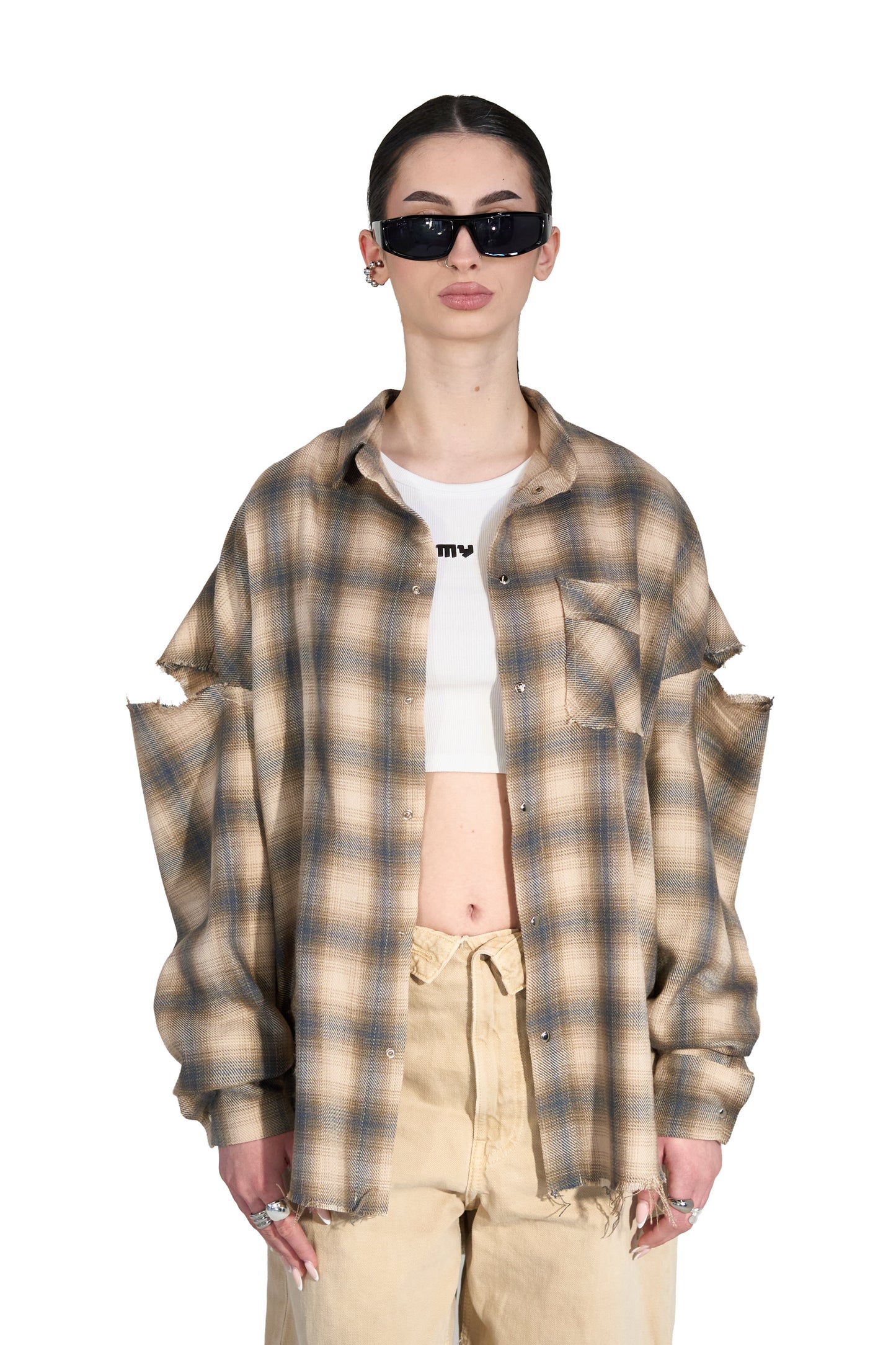 Fragmented Sleeves Shirt - MYS