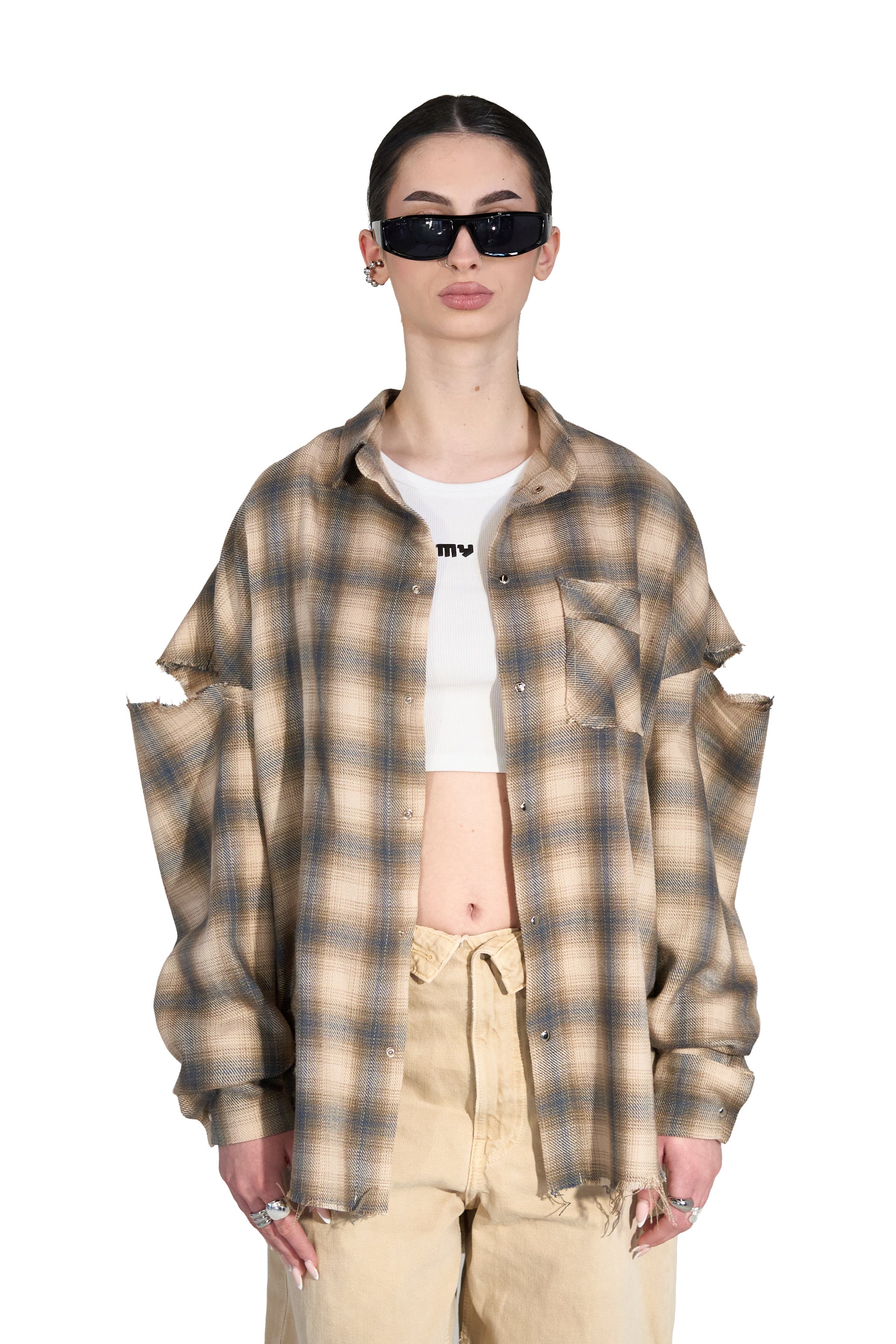 Fragmented Sleeves Shirt - MYS