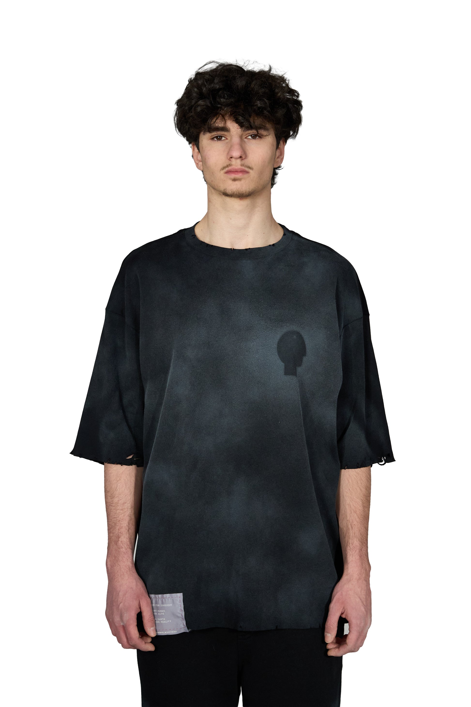 Dust Black Oversized T-Shirt - MYS