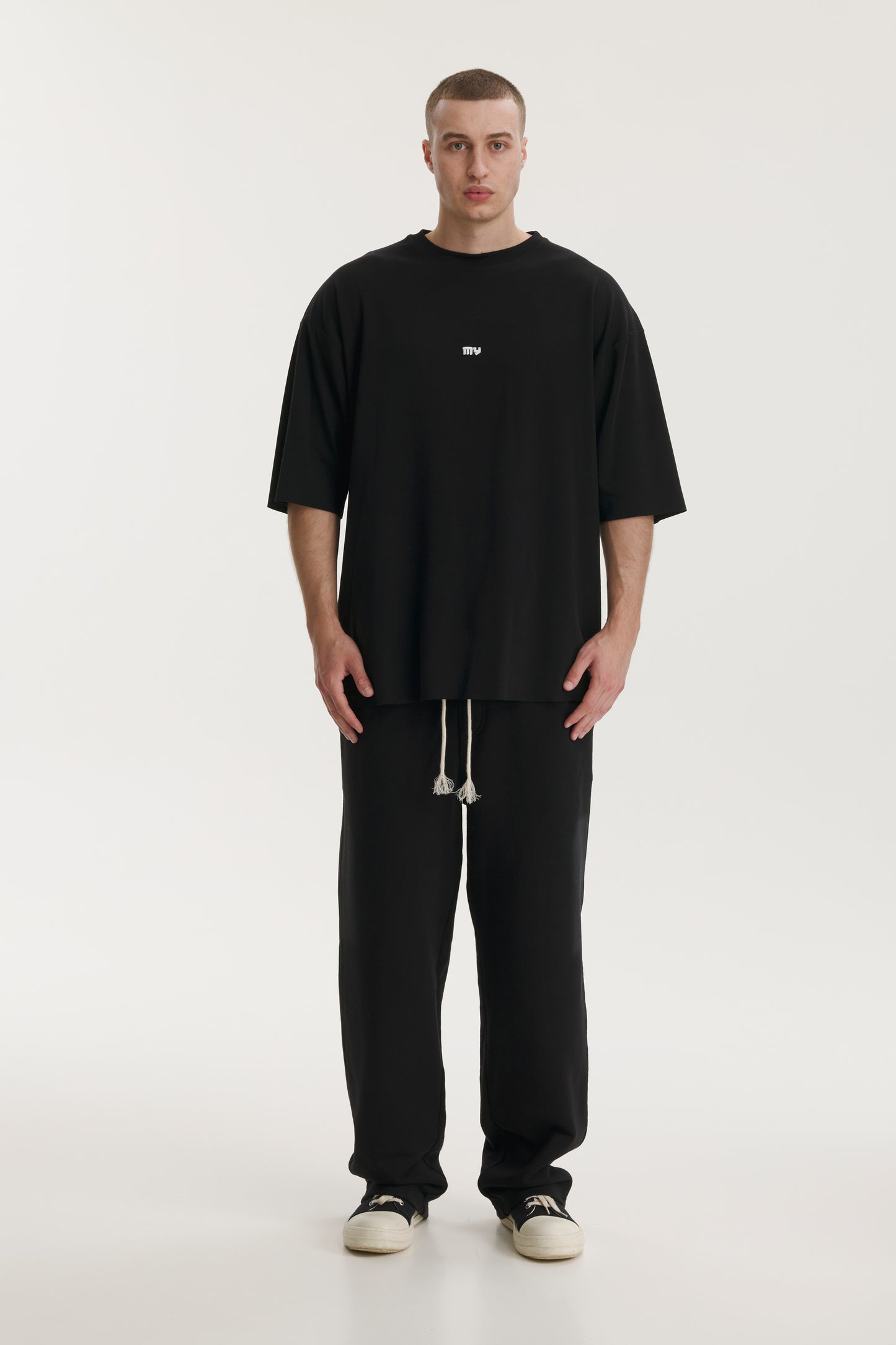 Pop Cola Floral Cortex Black Oversized T-shirt