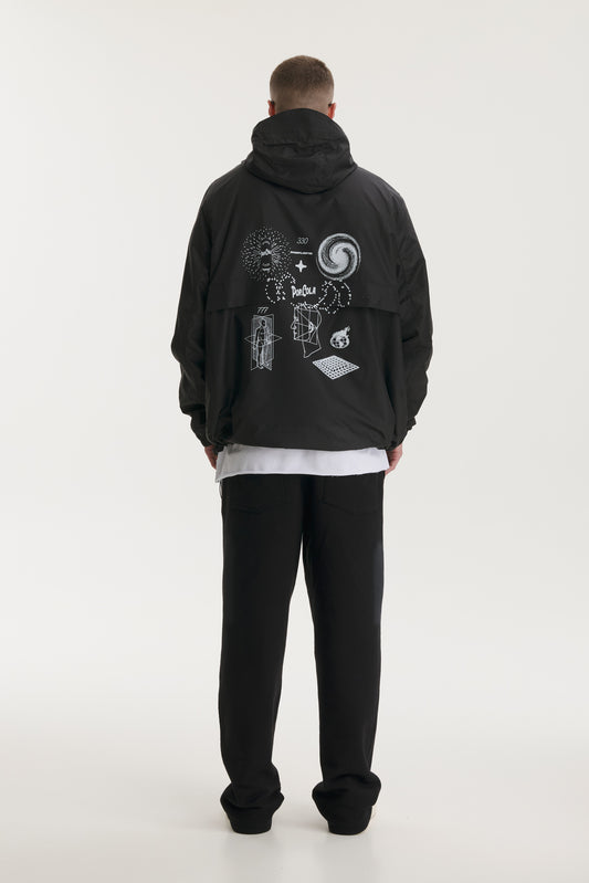 Pop Cola Black Windbreaker - MYS