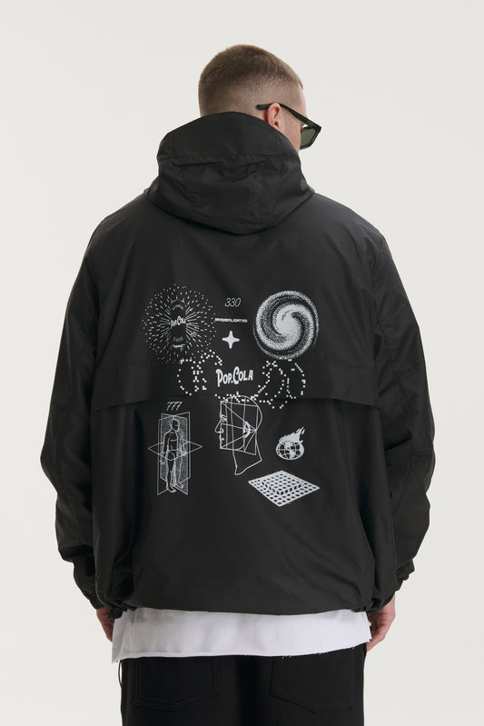 Pop Cola Black Windbreaker - MYS