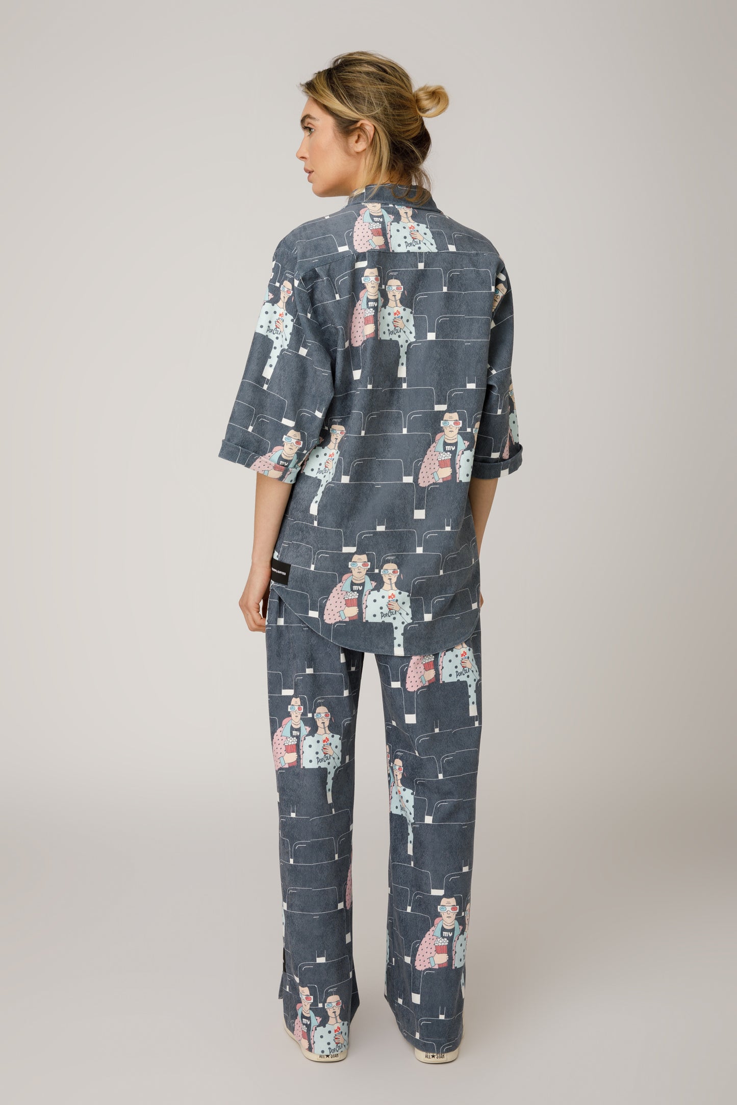 Pop Cola Mix Trousers Ribbed Fabric