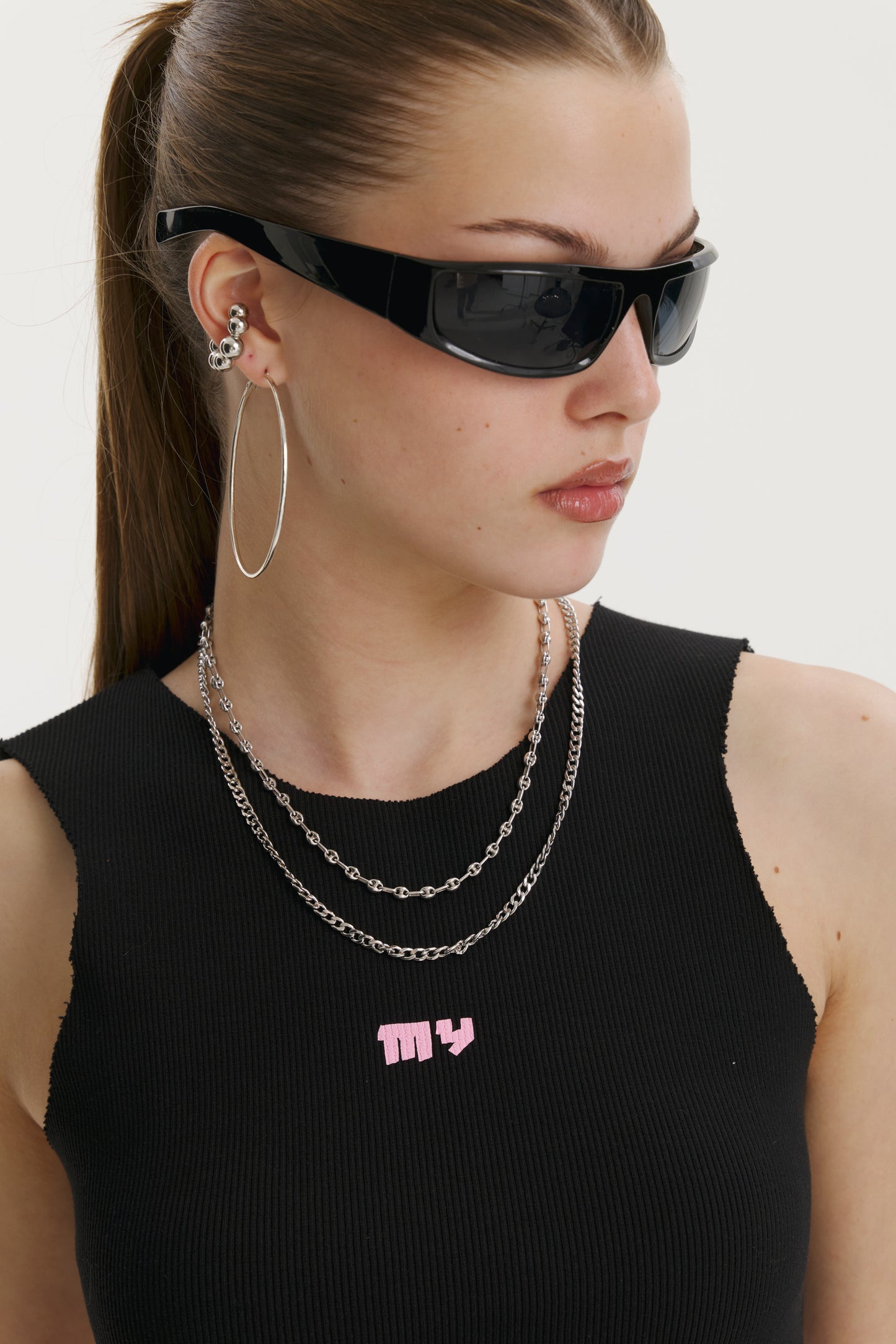 Black Rib Cotton Top