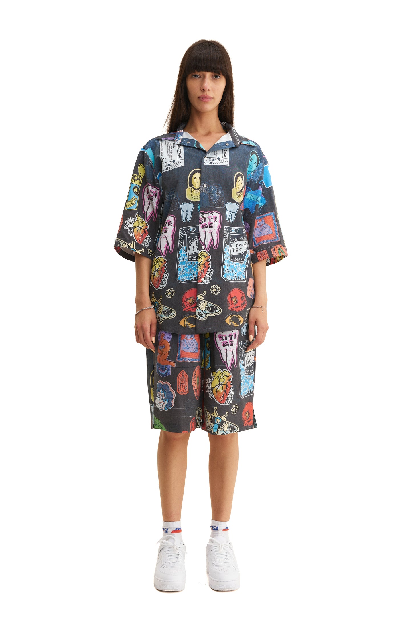 Short Sleeve Shirt & Bermuda Set Stickers (recycled fabric) - MYS