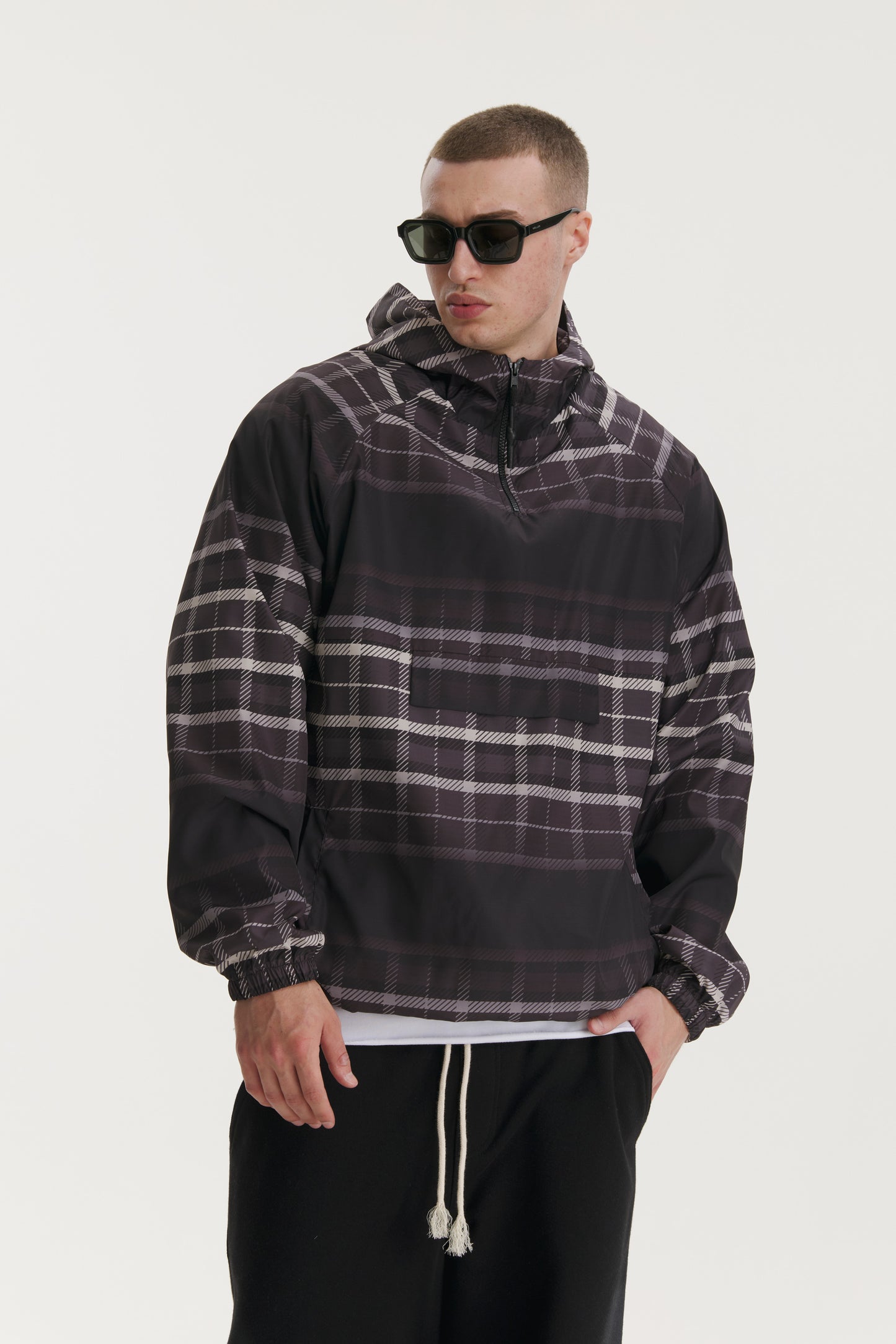 Noa Checkered Windbreaker
