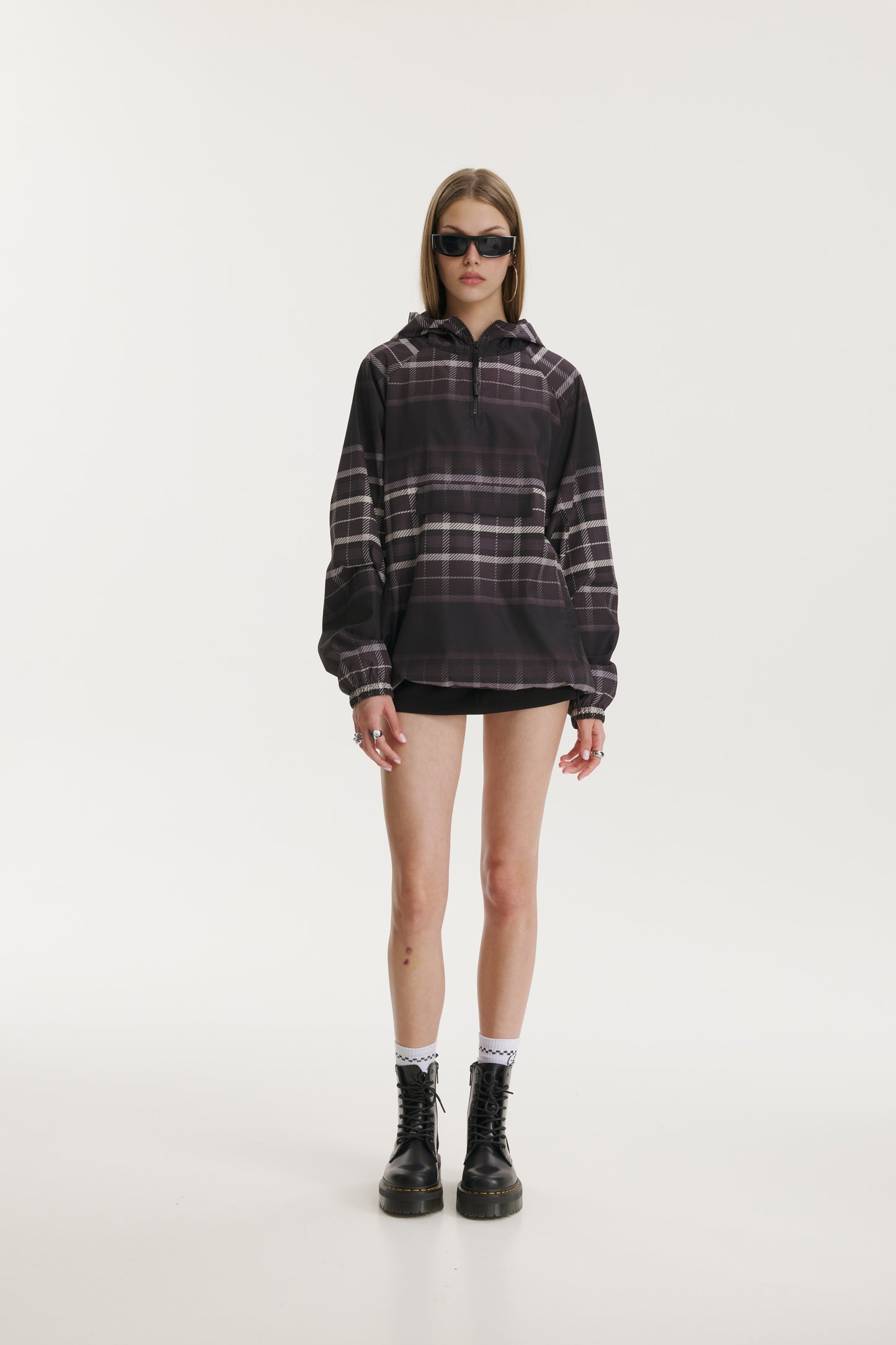 Noa Checkered Windbreaker