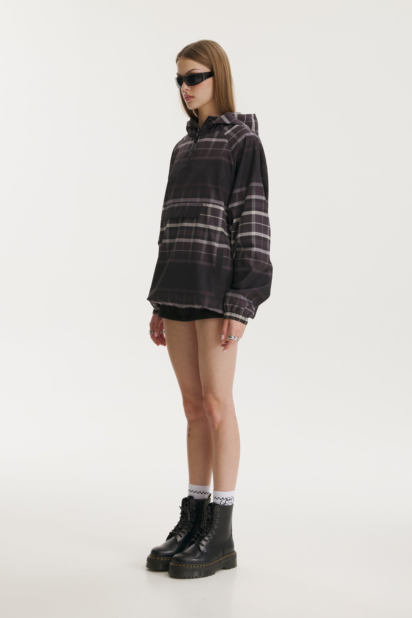 Noa Checkered Windbreaker