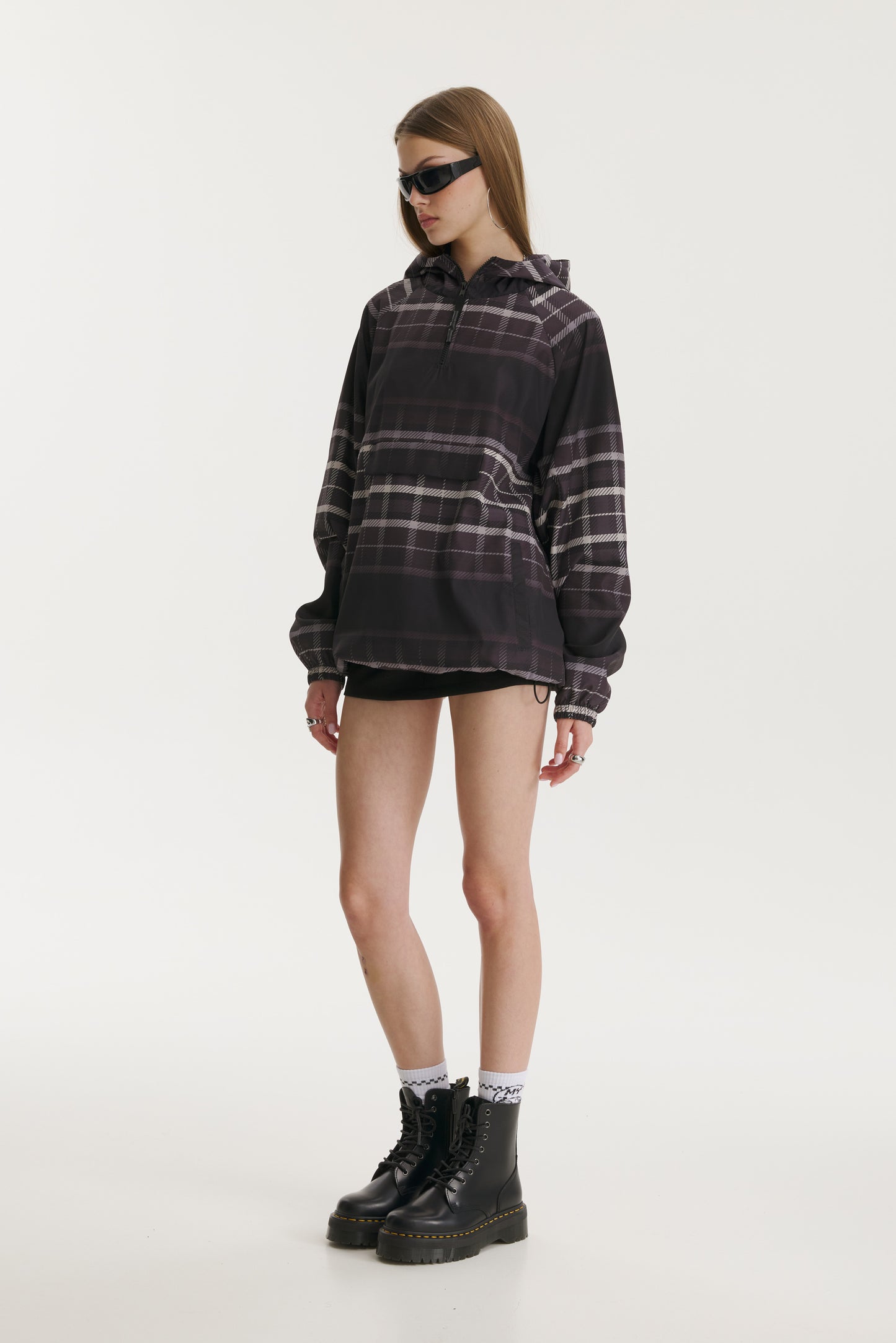 Noa Checkered Windbreaker