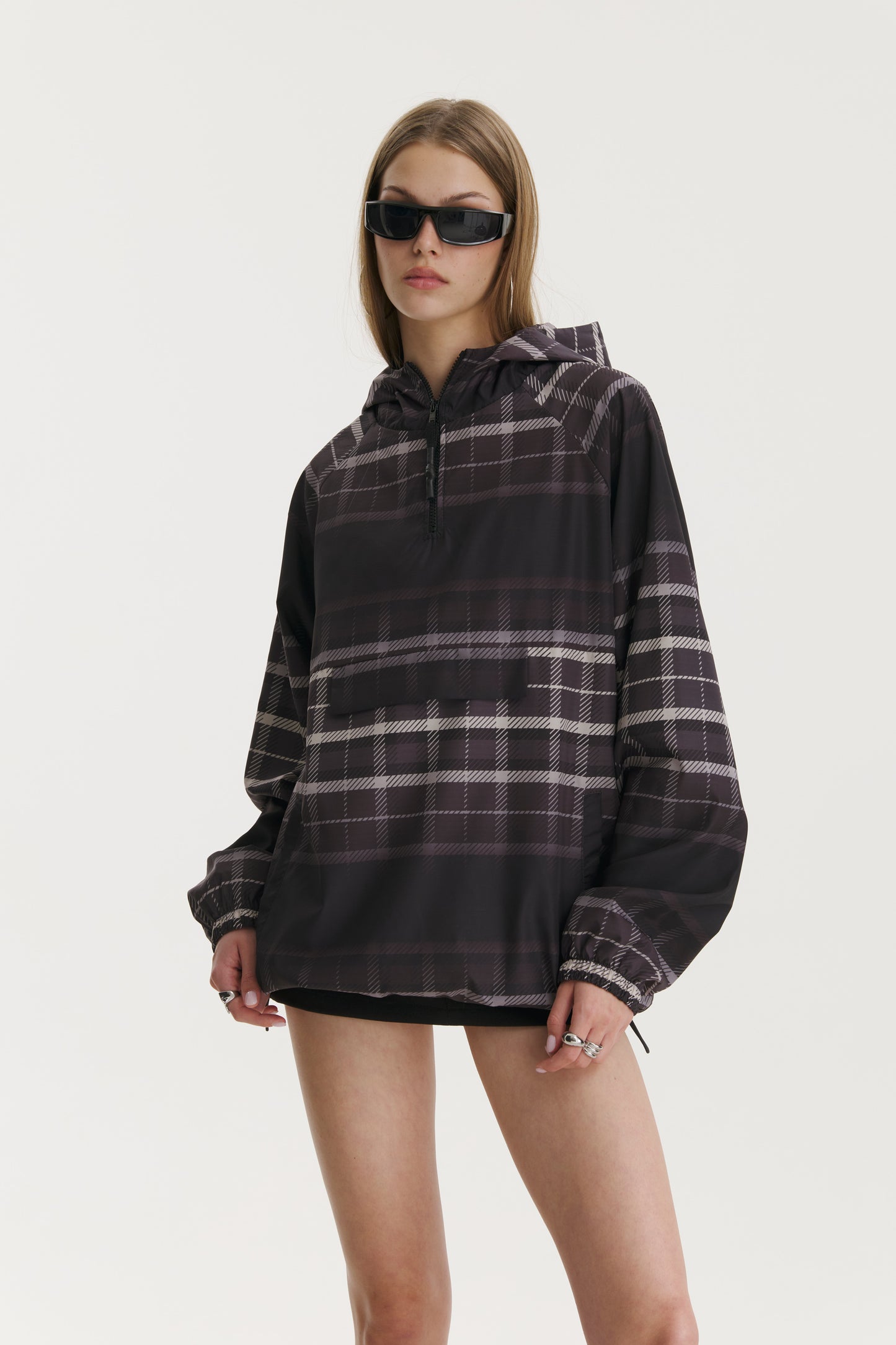 Noa Checkered Windbreaker