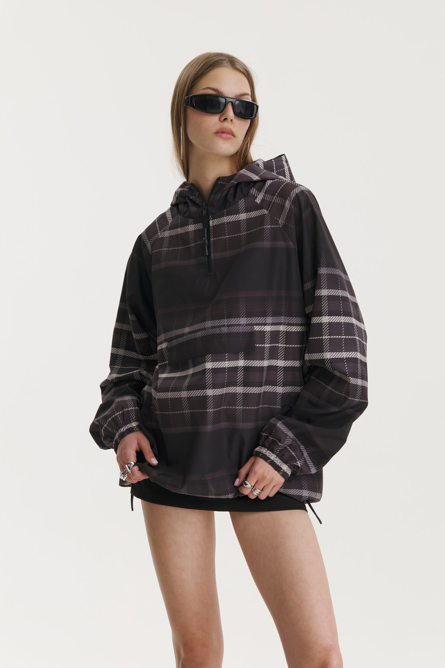 Noa Checkered Windbreaker