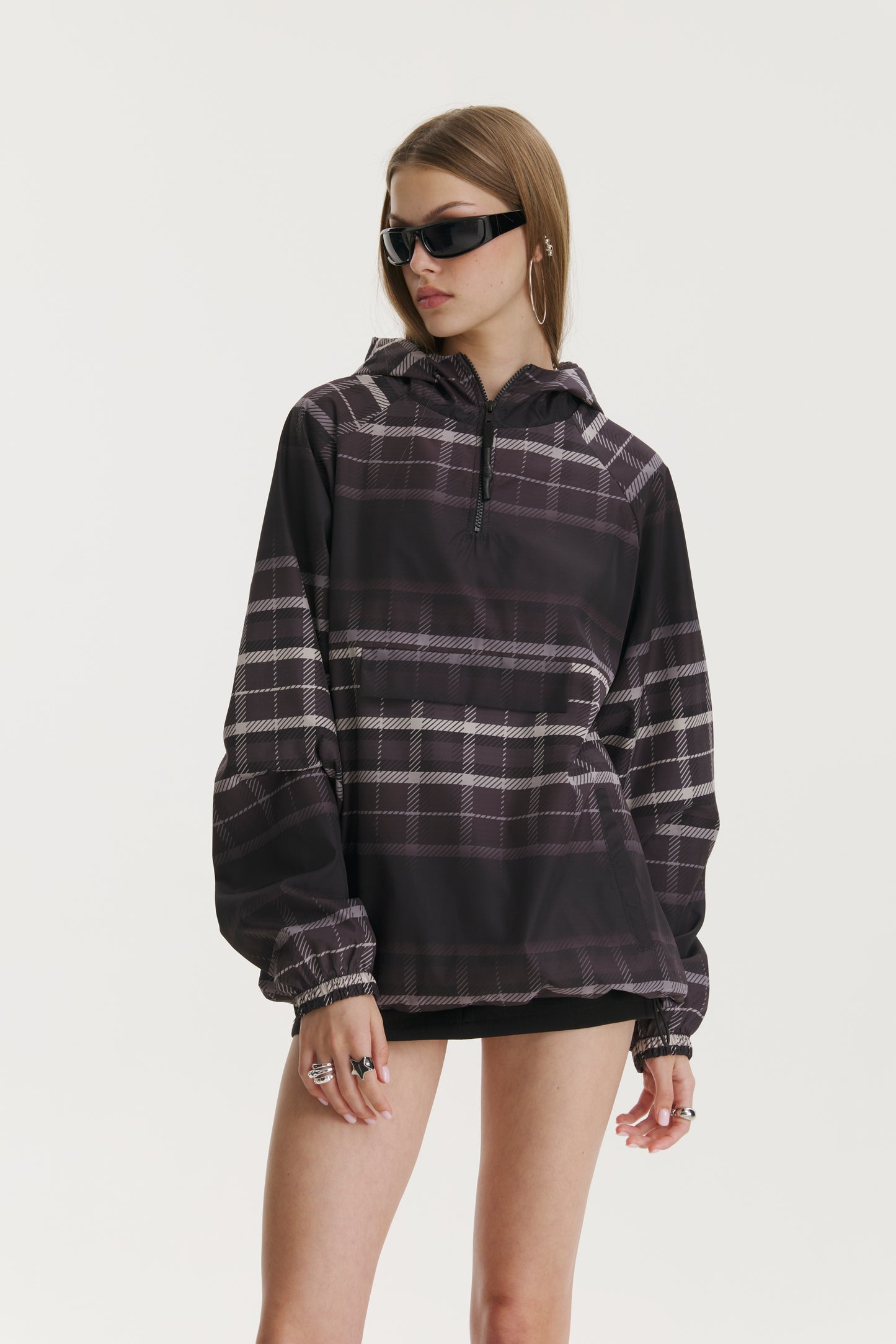 Noa Checkered Windbreaker