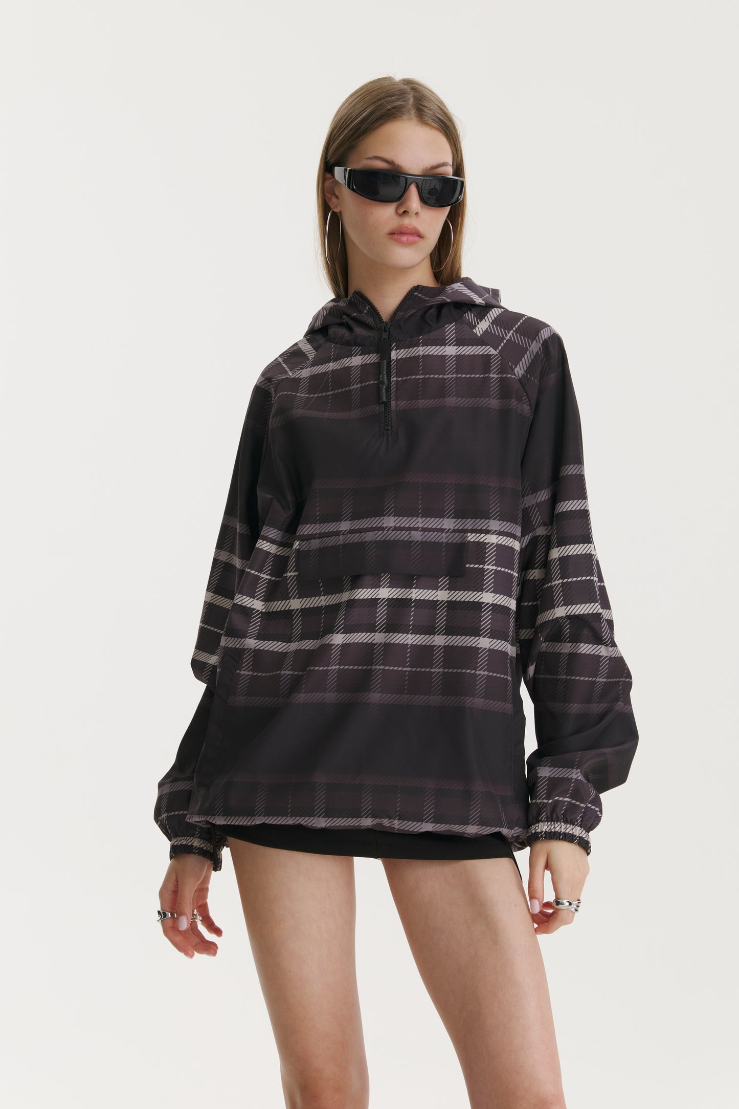 Noa Checkered Windbreaker